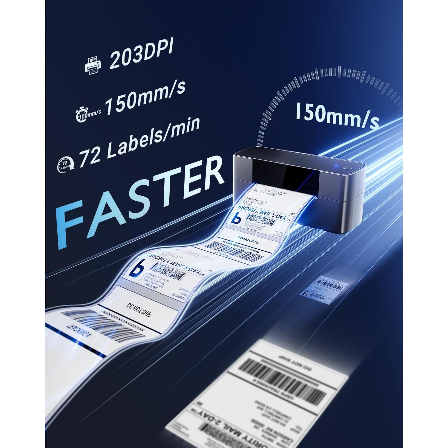 Impresora de Etiquetas Térmicas Bluetooth WCZ 4x6 Inalámbrica