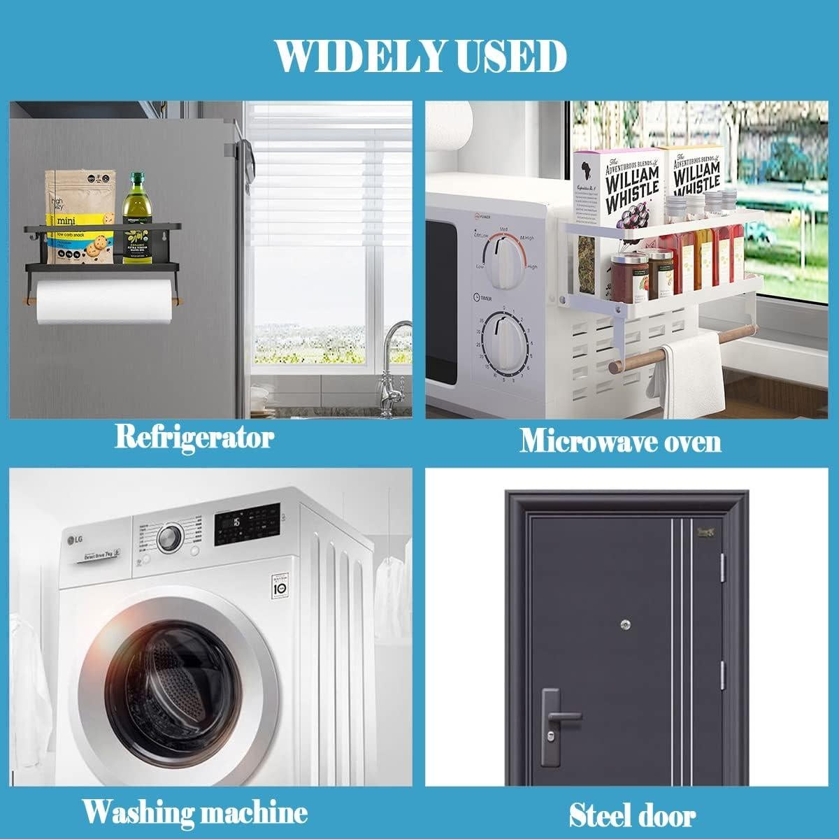 Soporte Magnético para Toallas de Papel Hoopoton - Negro