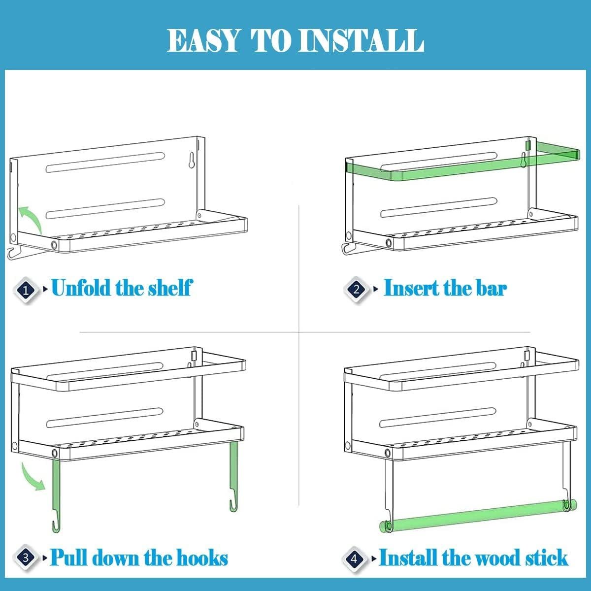 Soporte Magnético para Toallas de Papel Hoopoton - Negro