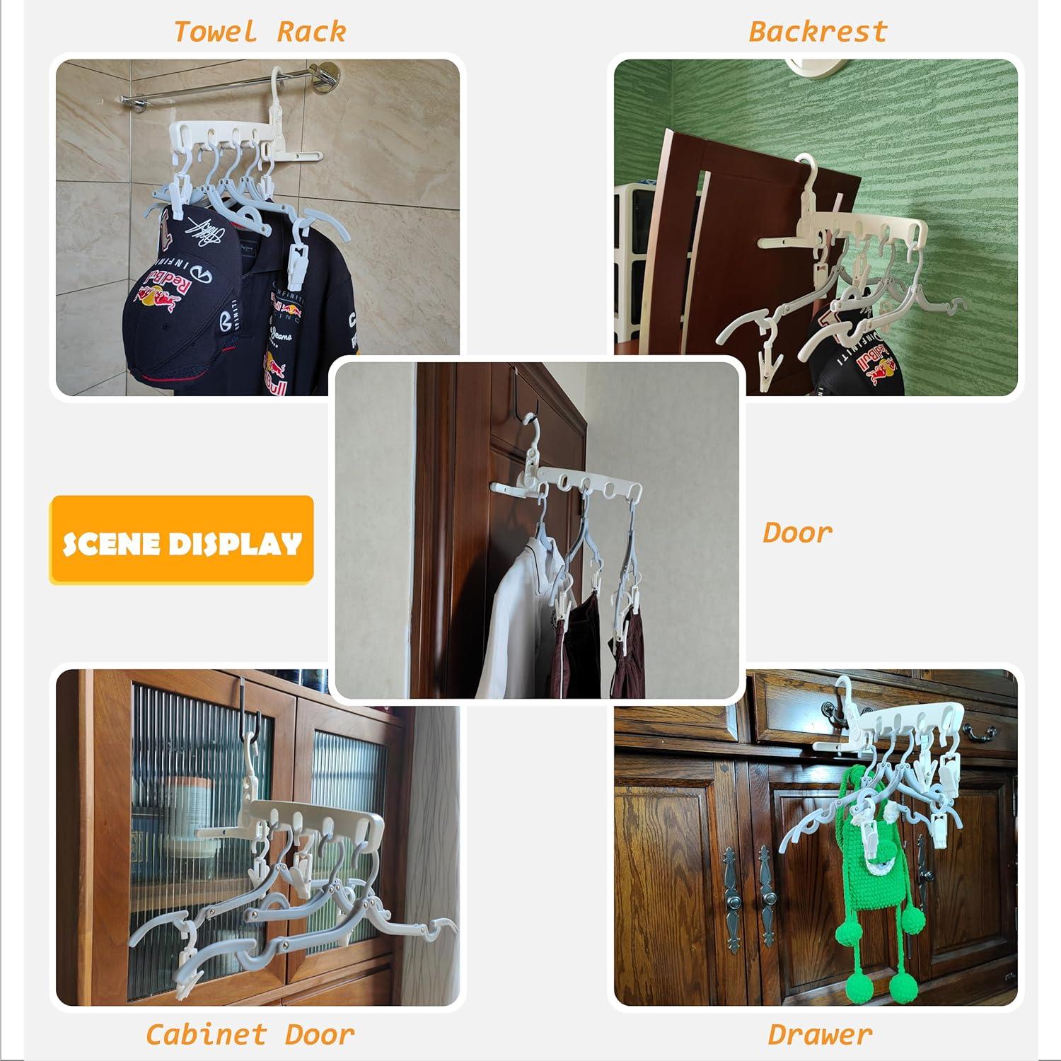 Estante Plegable ZCircle con Perchas y Clips - Caja Rosa