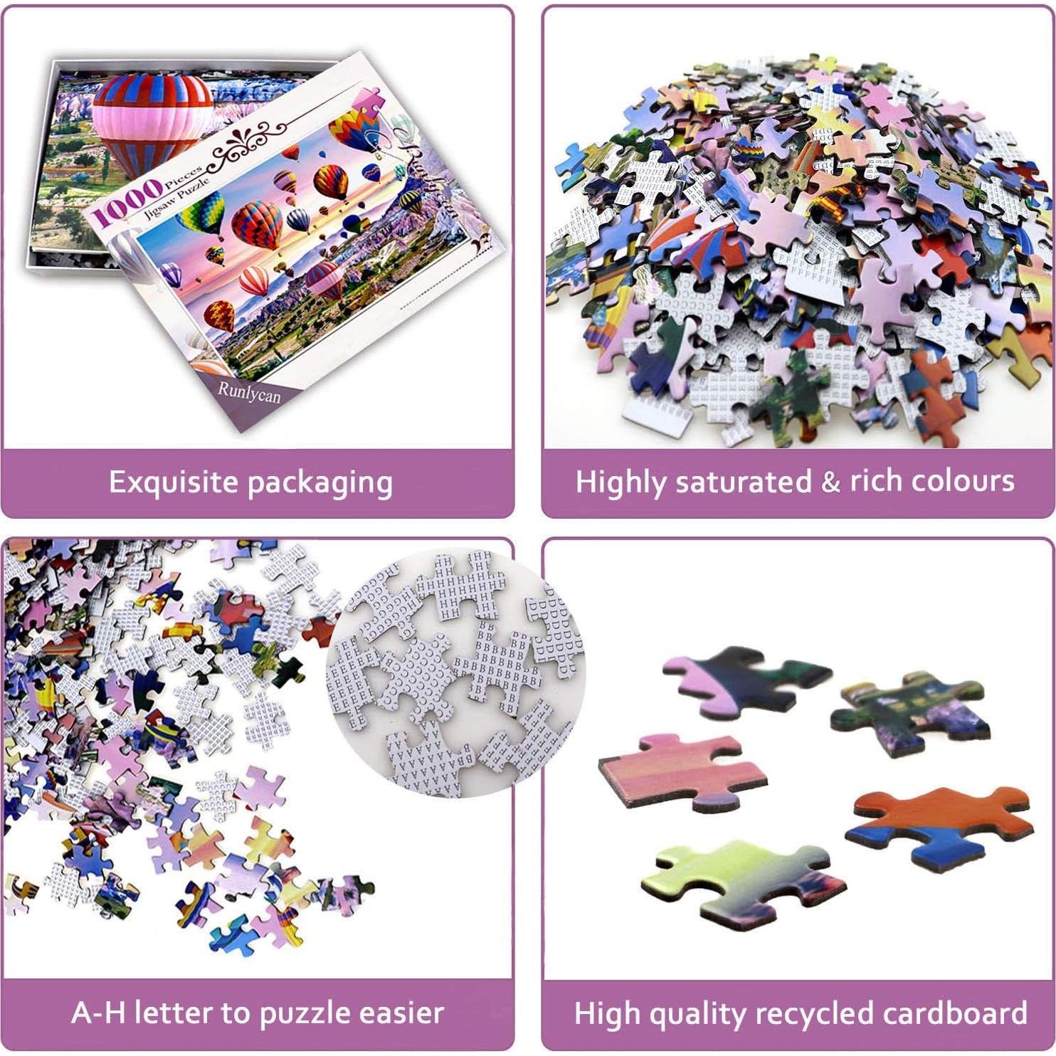 Rompecabezas 1000 Piezas Runlycan Paisaje Globos Aire