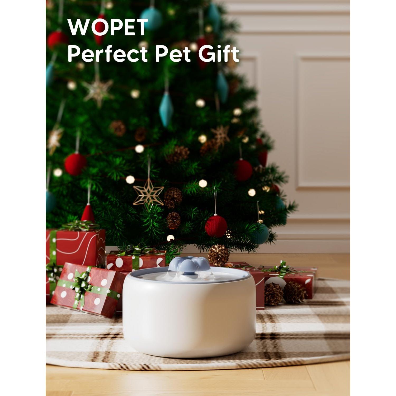 Fuente de Agua para Gatos WOPET Cerámica W03 Lite 3L