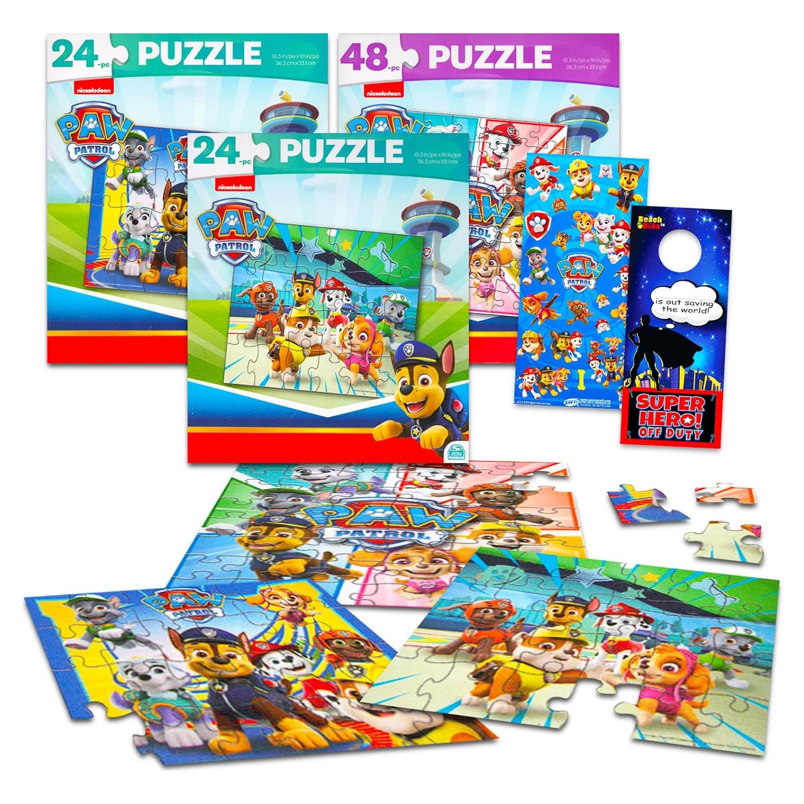 Conjunto de rompecabezas Paw Patrol - 3 piezas 24/48 para niños