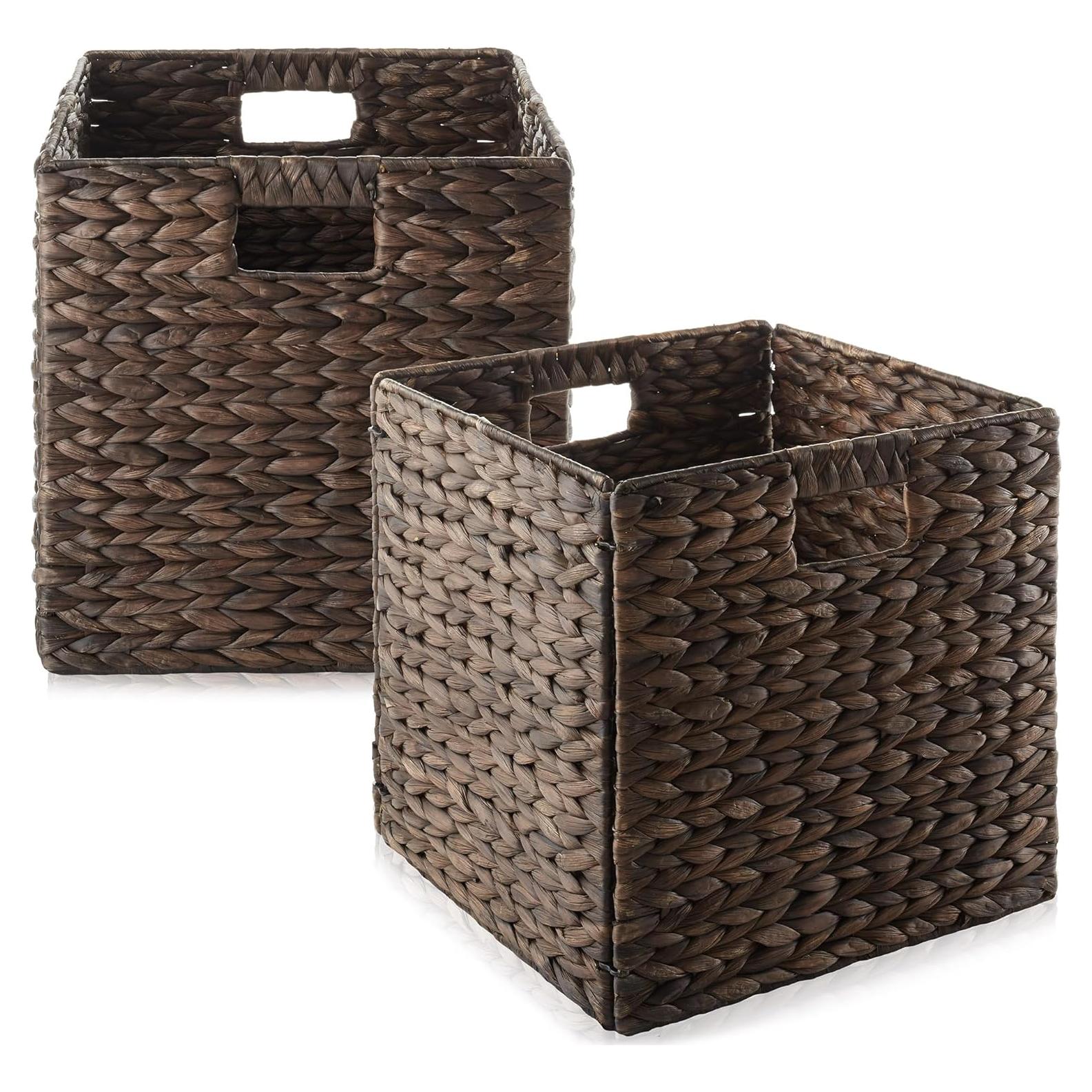 Set de 2 Cestas de Almacenamiento Casafield 30.48 cm Espresso