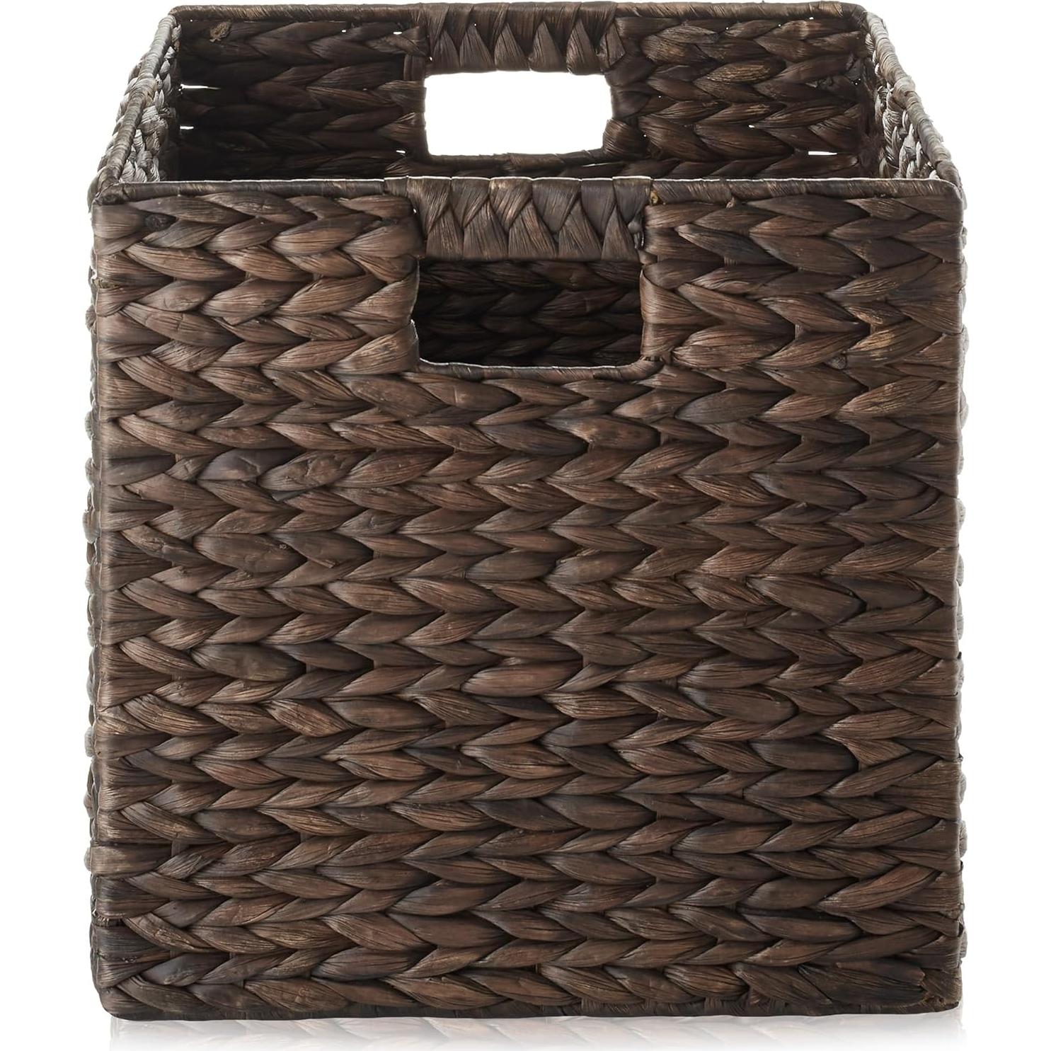 Set de 2 Cestas de Almacenamiento Casafield 30.48 cm Espresso