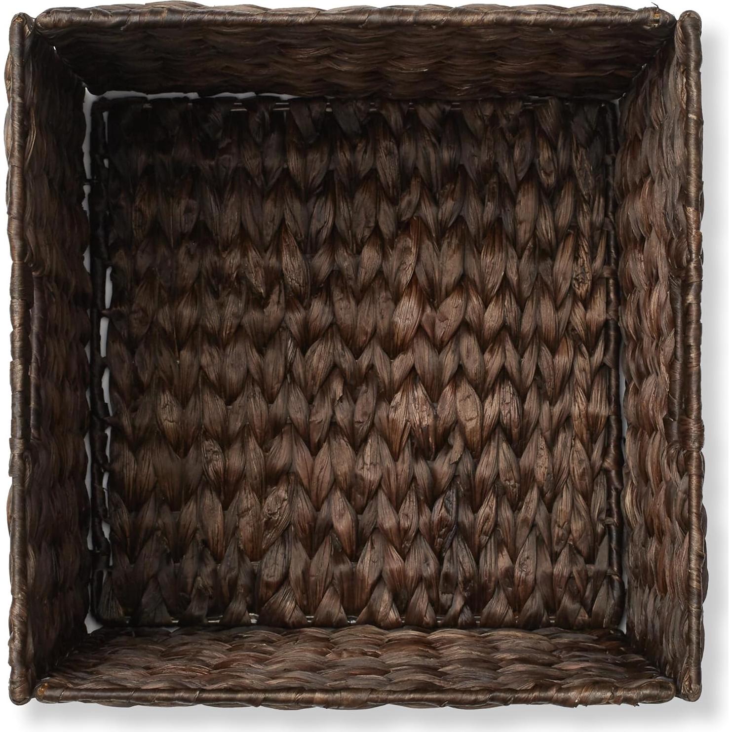 Set de 2 Cestas de Almacenamiento Casafield 30.48 cm Espresso