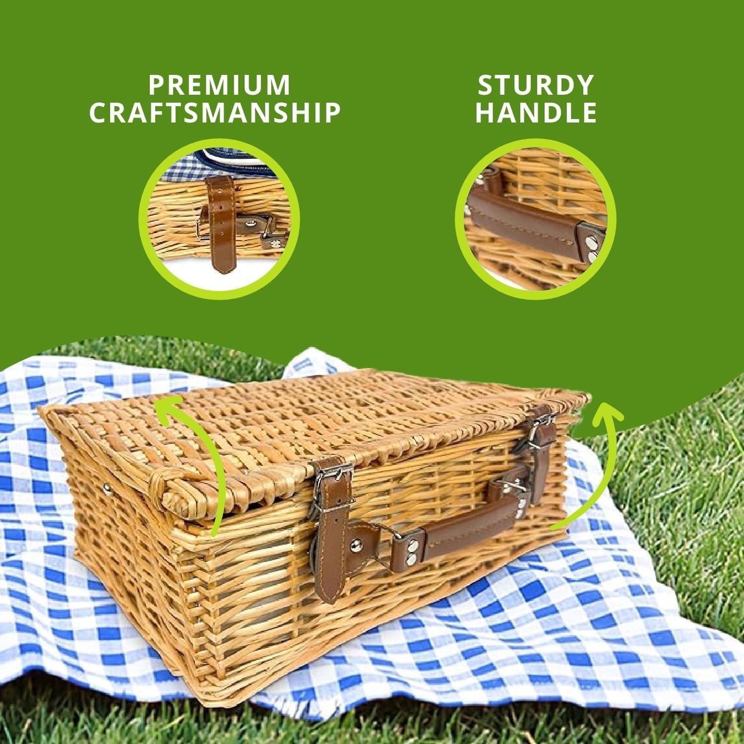 Cesta de Picnic Nature Gear XL Aislada para 4 Personas