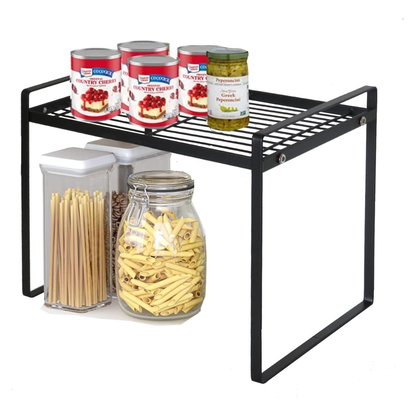 Estante de Cocina DearyHome 33 cm Apilable Metal Negro