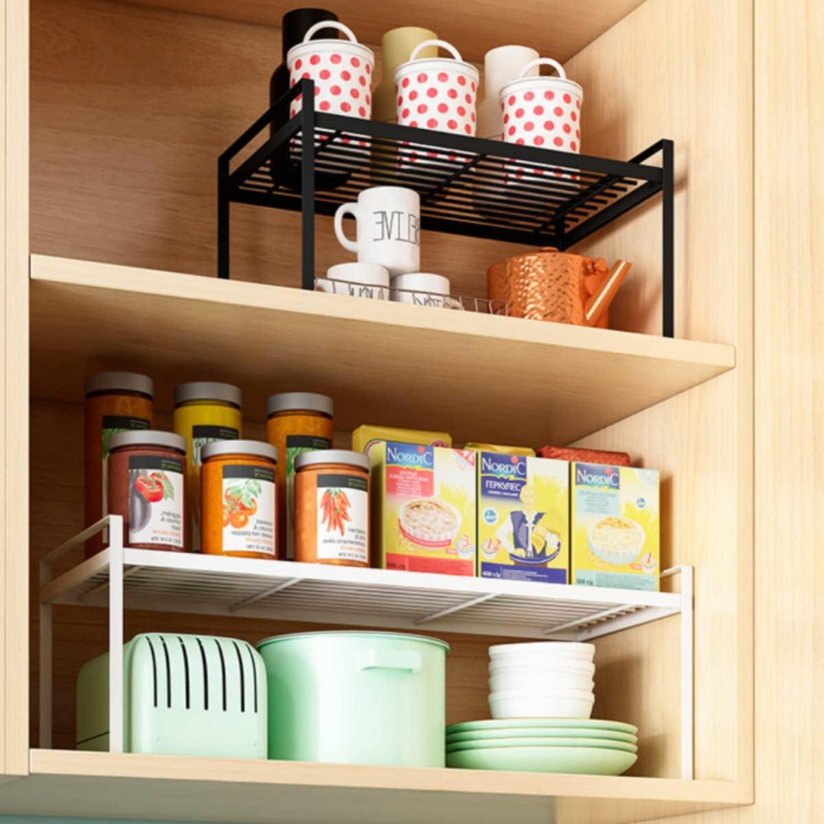 Estante de Cocina DearyHome 33 cm Apilable Metal Negro