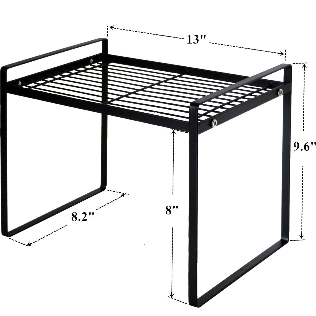 Estante de Cocina DearyHome 33 cm Apilable Metal Negro