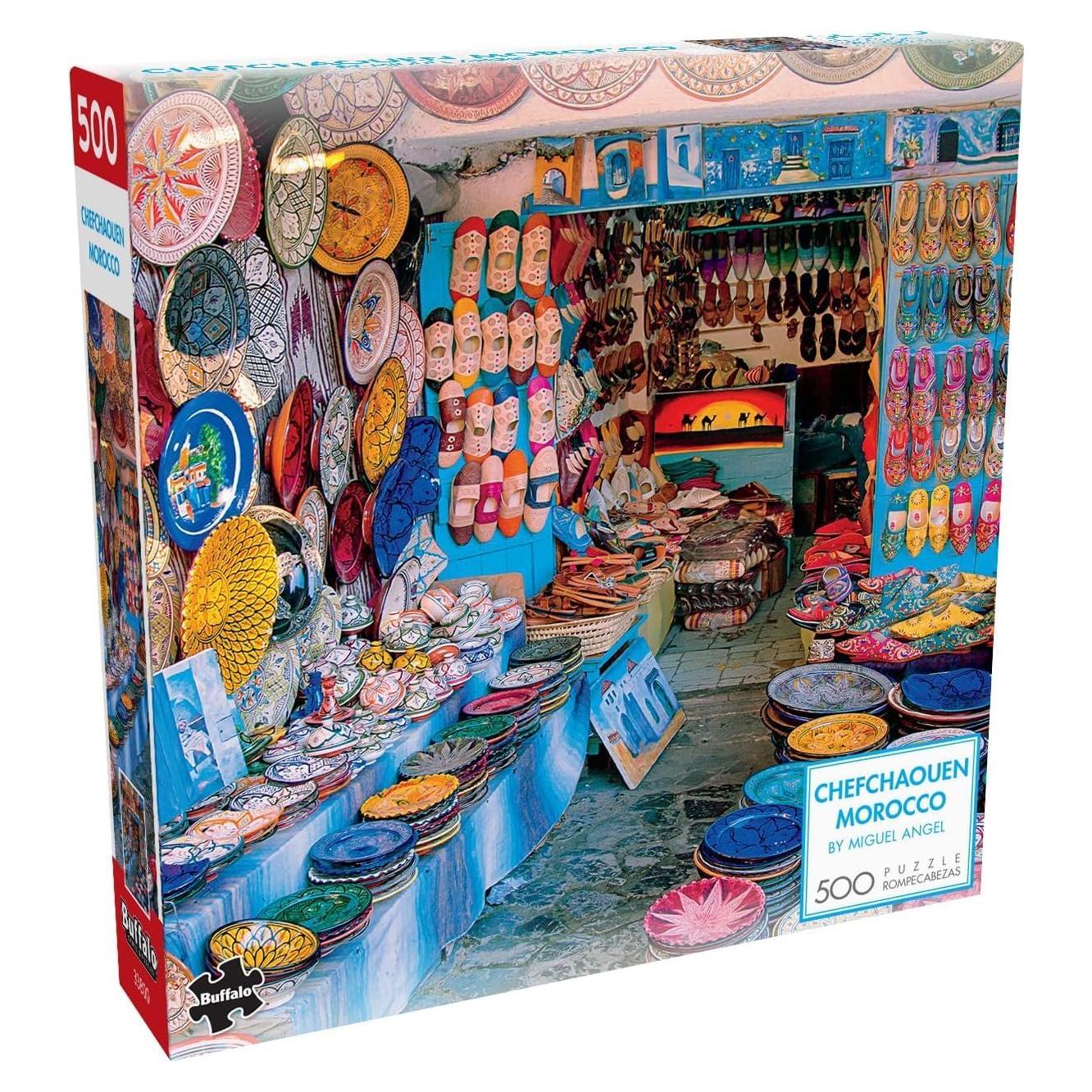 Rompecabezas 500 Piezas Buffalo Games Chefchaouen Marruecos