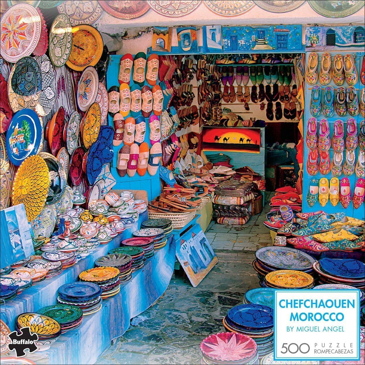 Rompecabezas 500 Piezas Buffalo Games Chefchaouen Marruecos