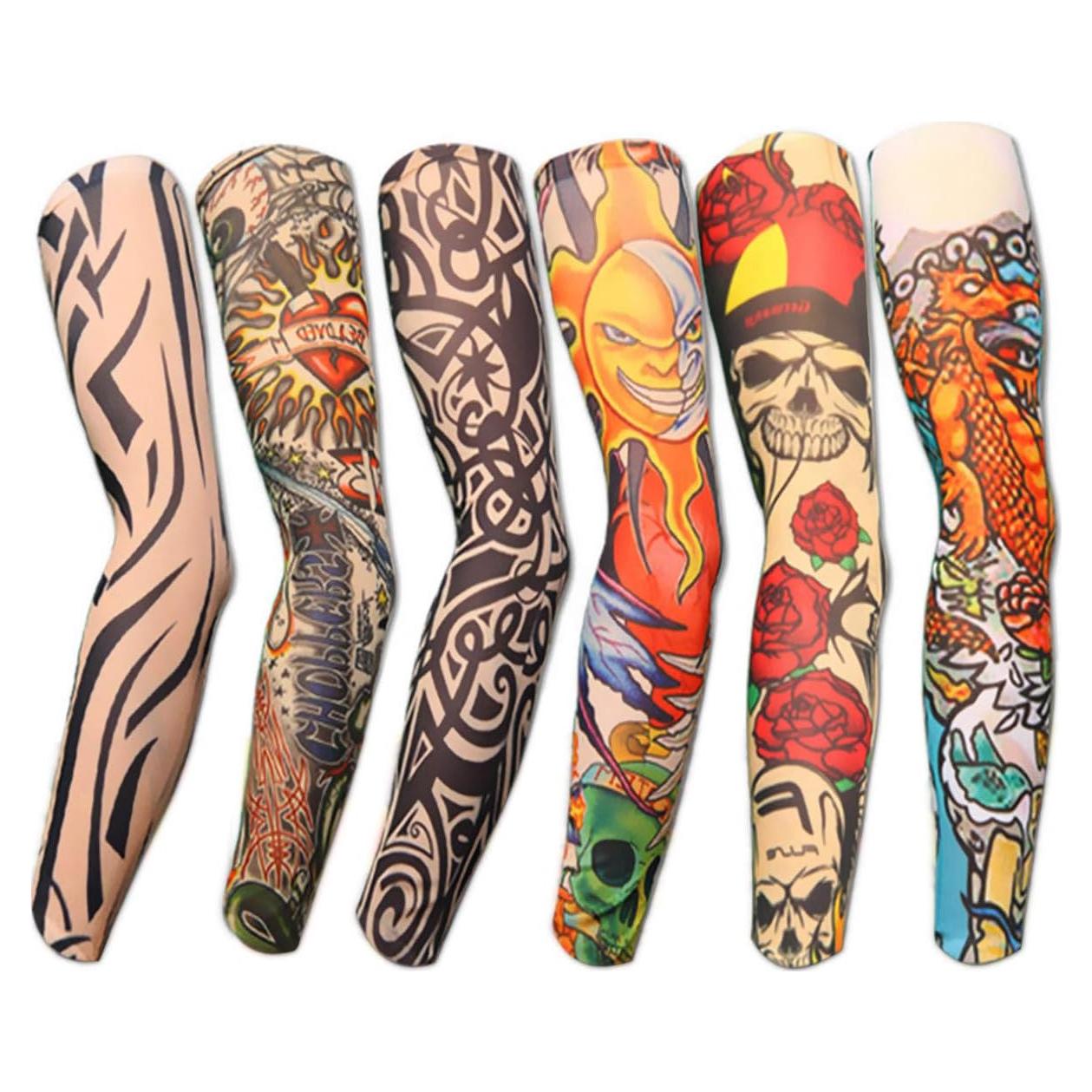 Juego de Mangas de Tatuajes Temporales Unisex Multicolor