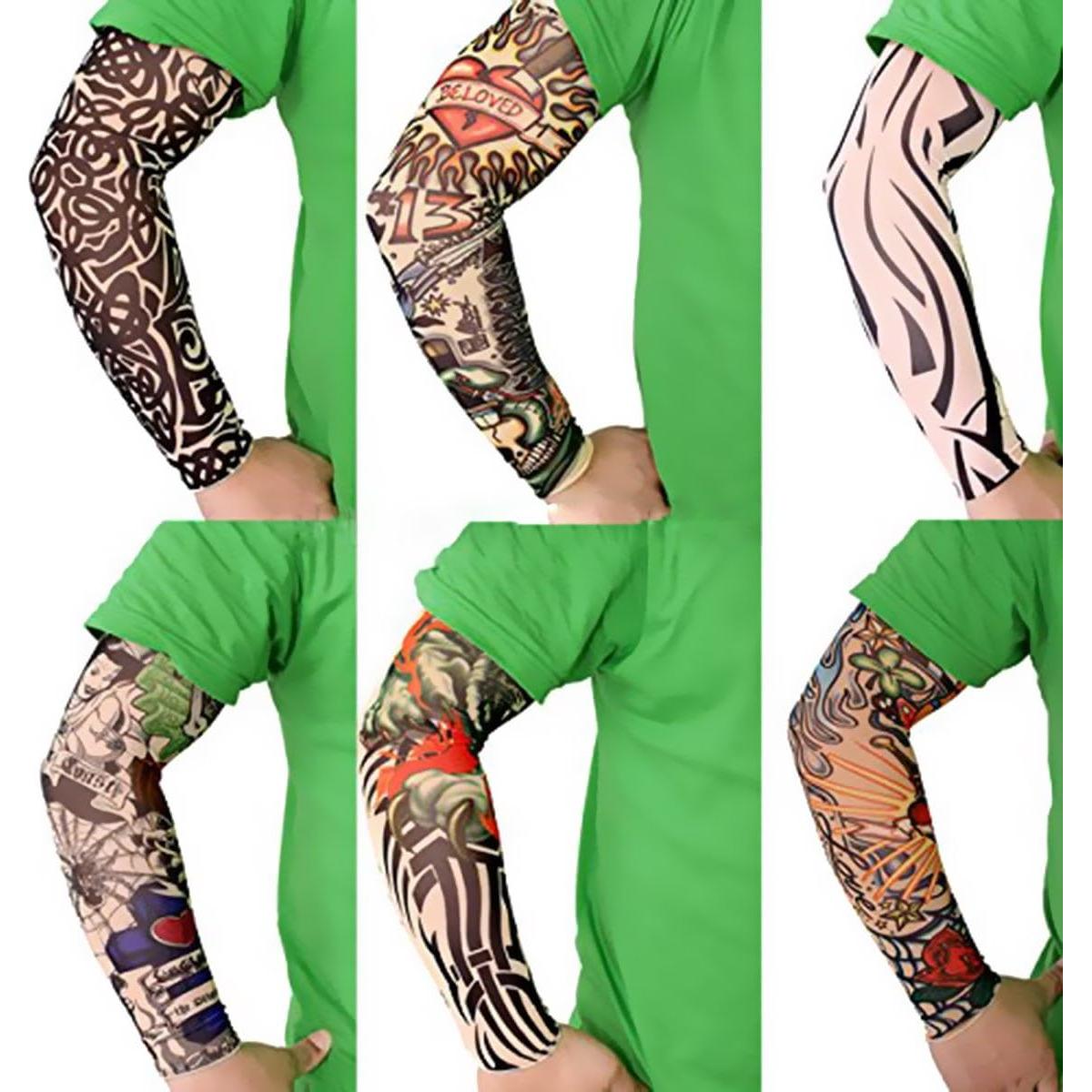 Juego de Mangas de Tatuajes Temporales Unisex Multicolor