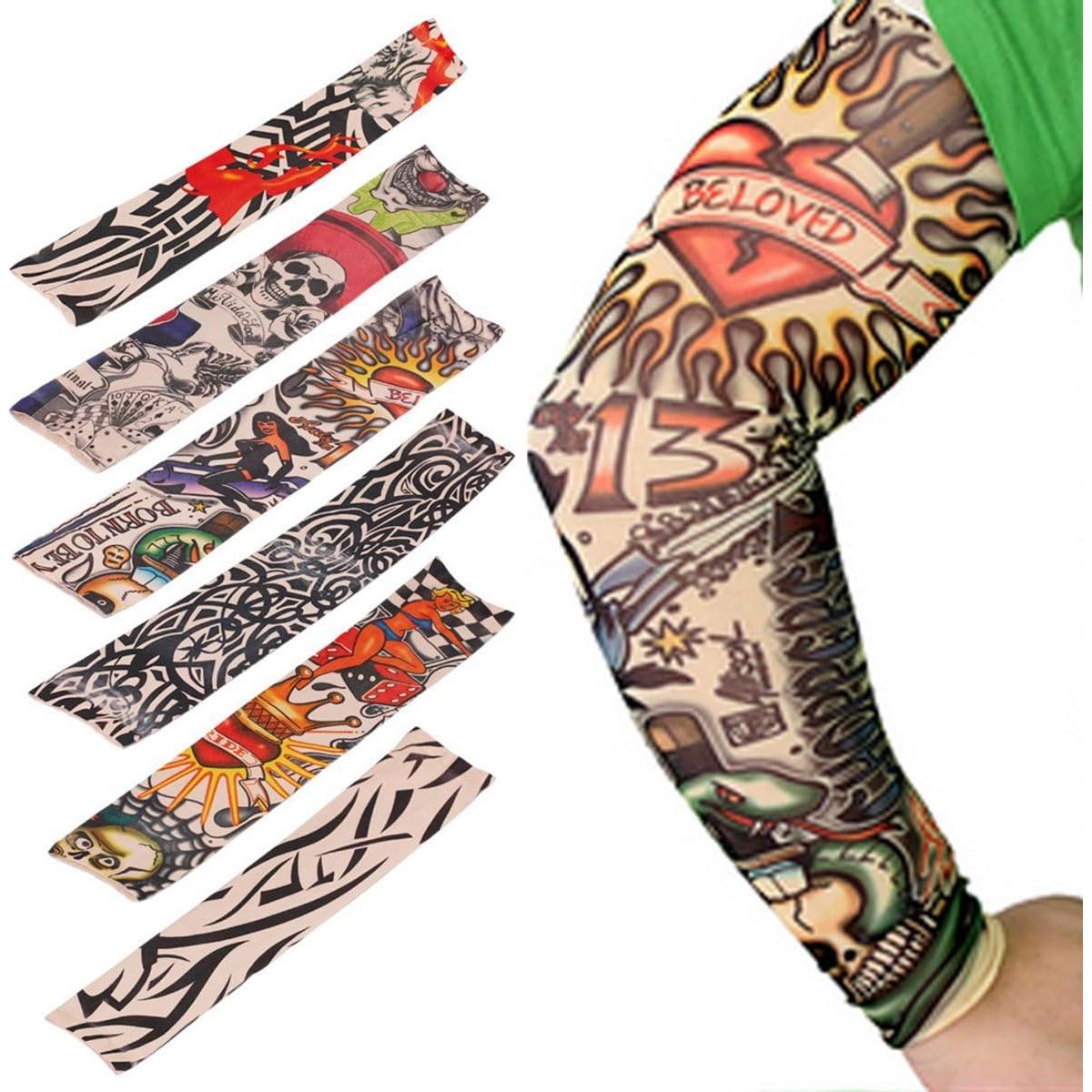Juego de Mangas de Tatuajes Temporales Unisex Multicolor