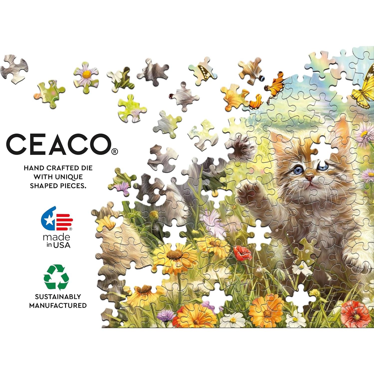 Rompecabezas Ceaco Gatitos en el Prado 1000 Piezas