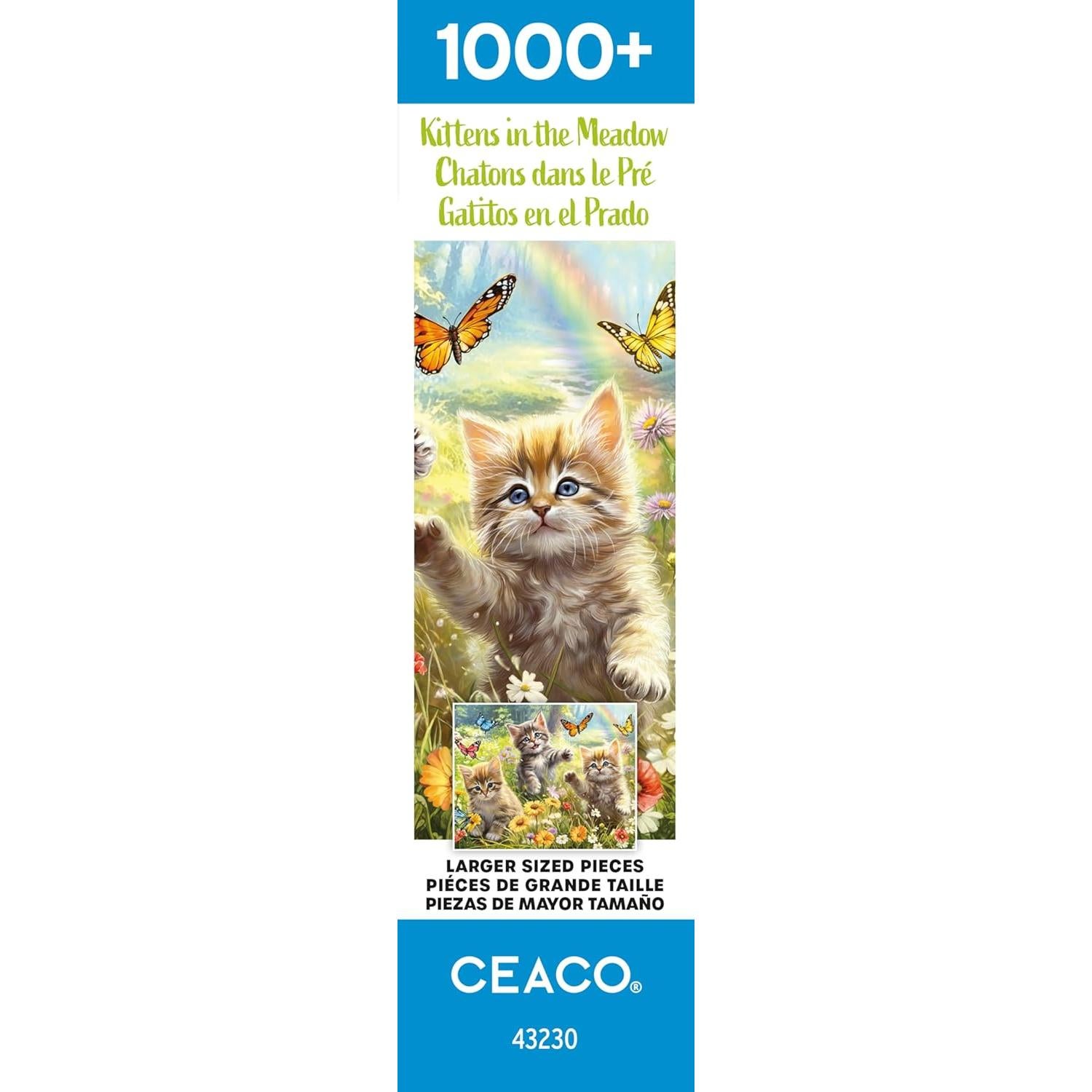 Rompecabezas Ceaco Gatitos en el Prado 1000 Piezas