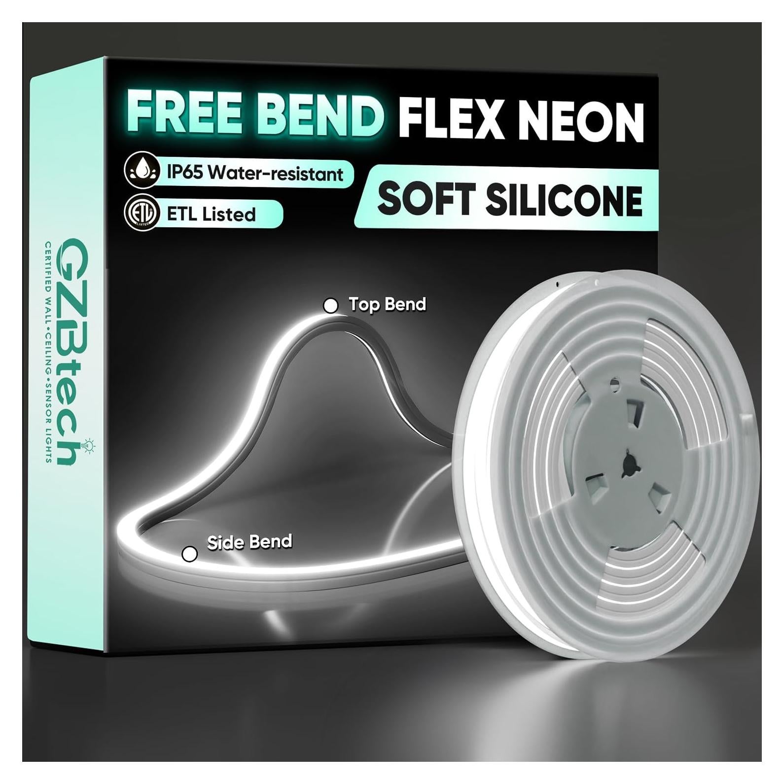 Tira de Neón LED GZBtech 5M 6000K Blanco Frío IP65