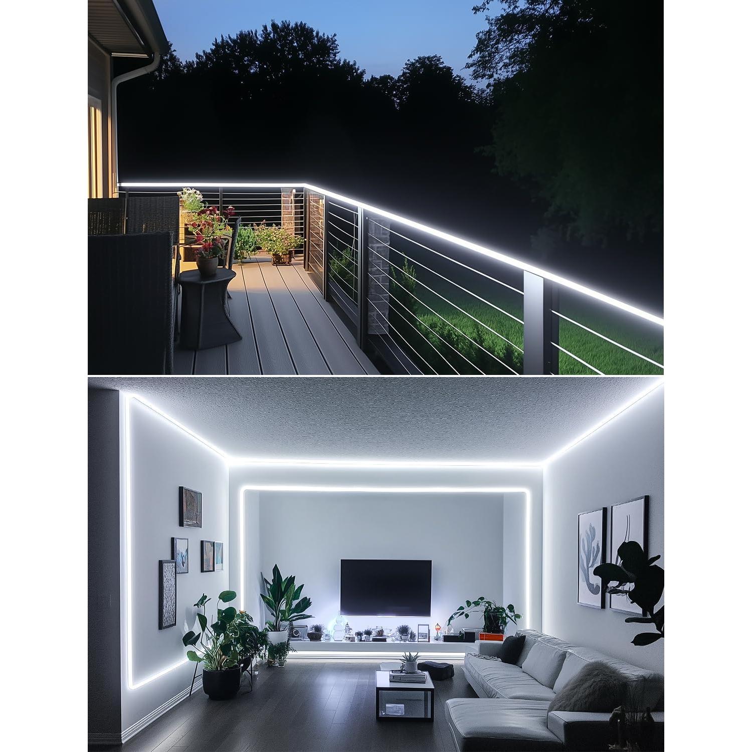 Tira de Neón LED GZBtech 5M 6000K Blanco Frío IP65