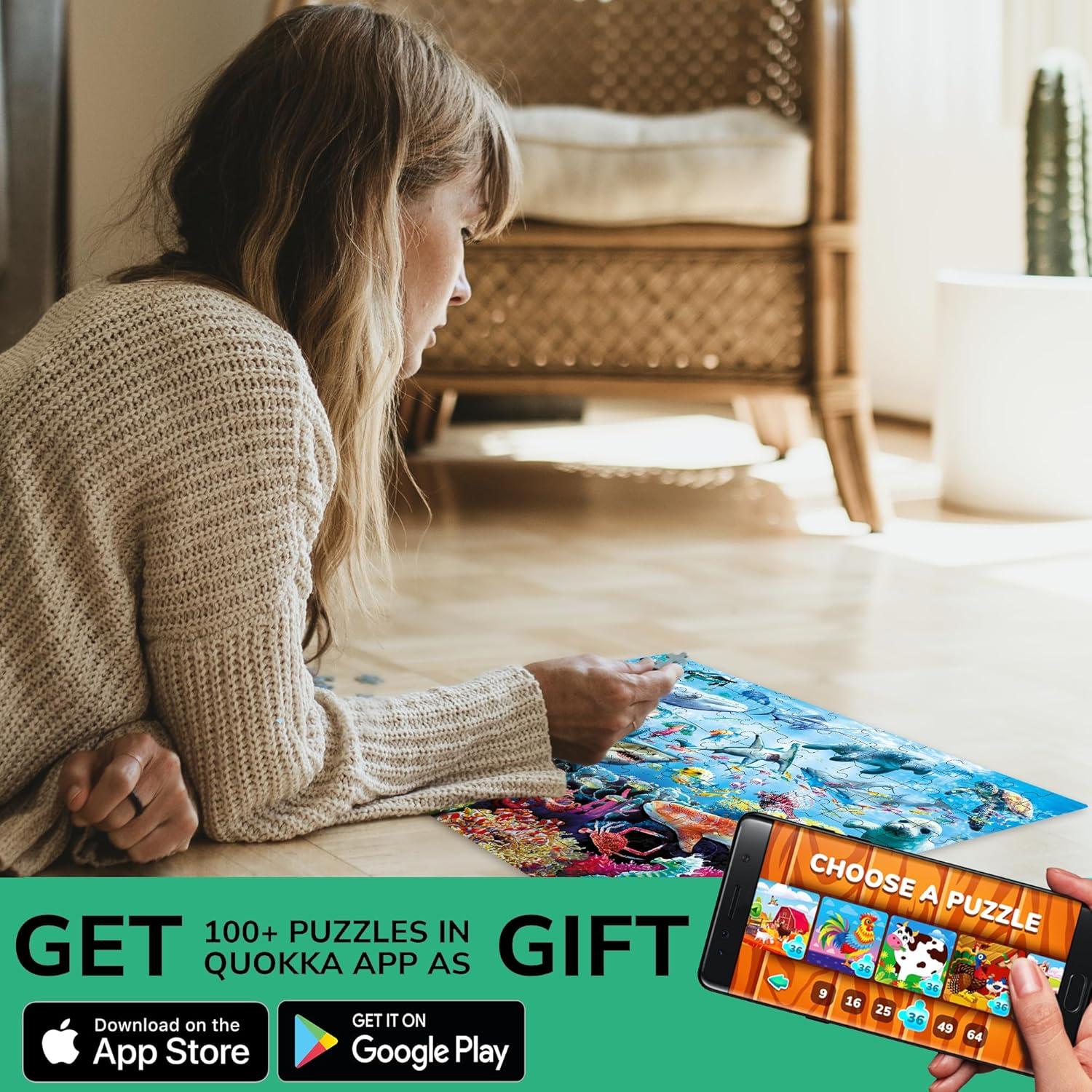 Puzzle Quokka 100 Piezas Animales del Océano 3-10 Años