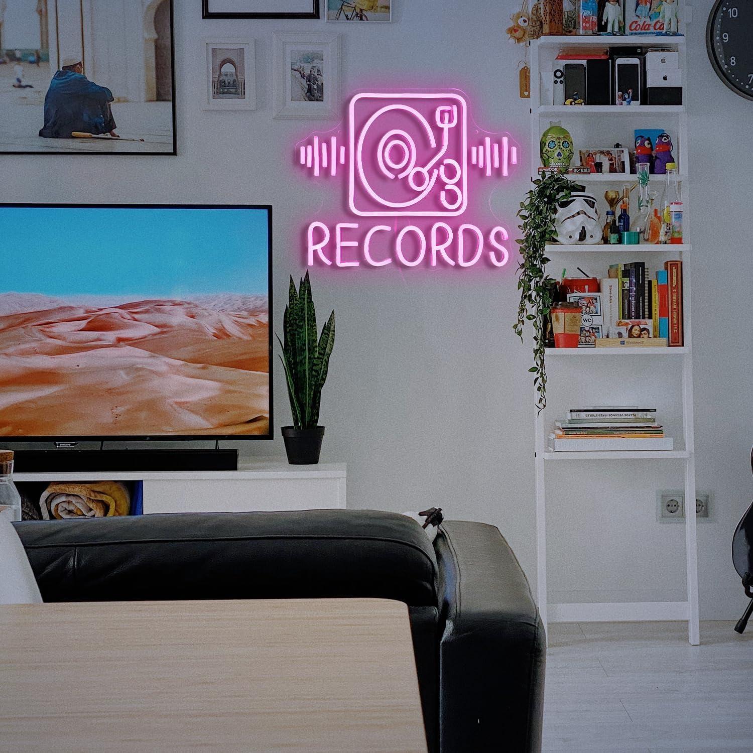 Letrero de Neón Rosa GNVETZLL 40x31 cm USB Dimmable