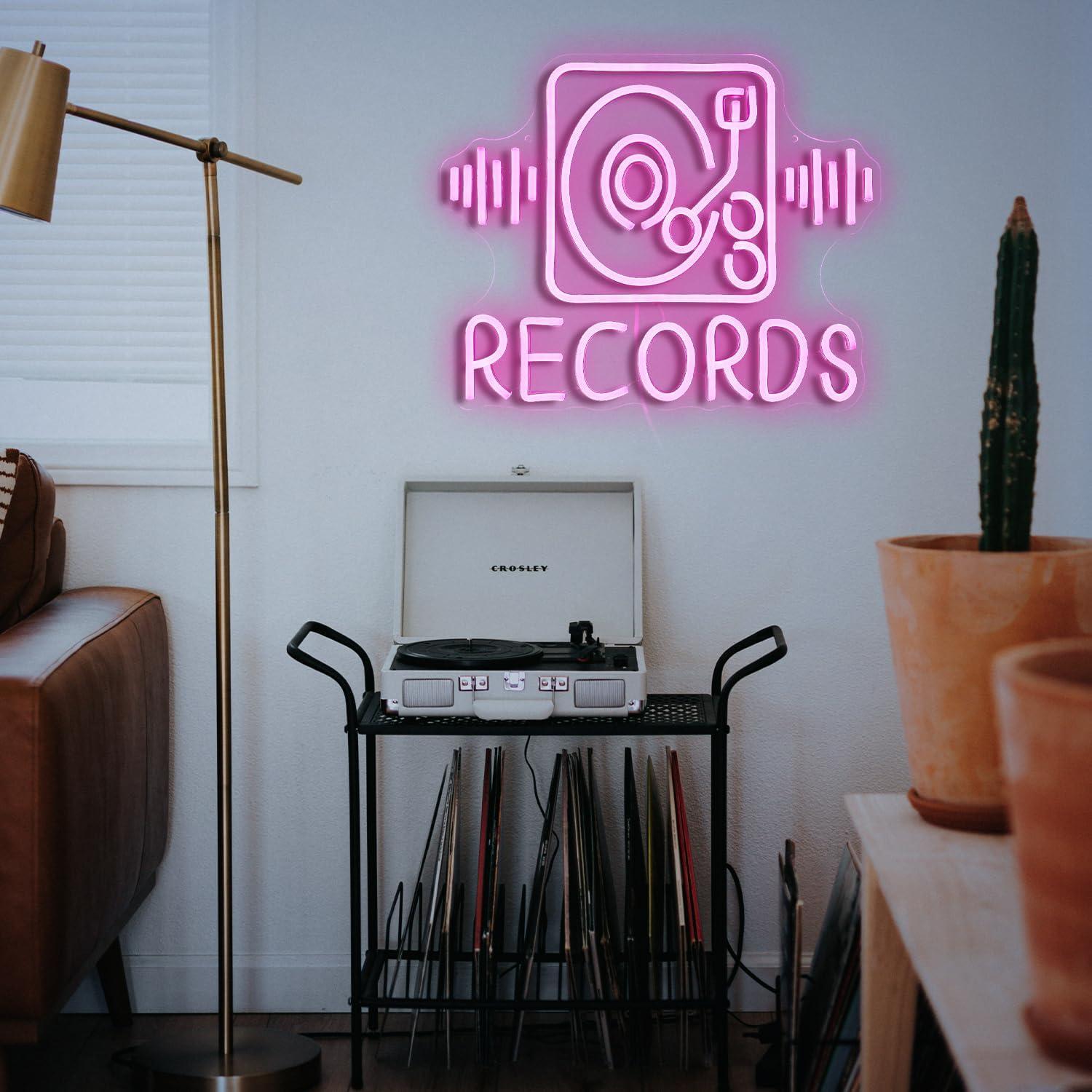 Letrero de Neón Rosa GNVETZLL 40x31 cm USB Dimmable