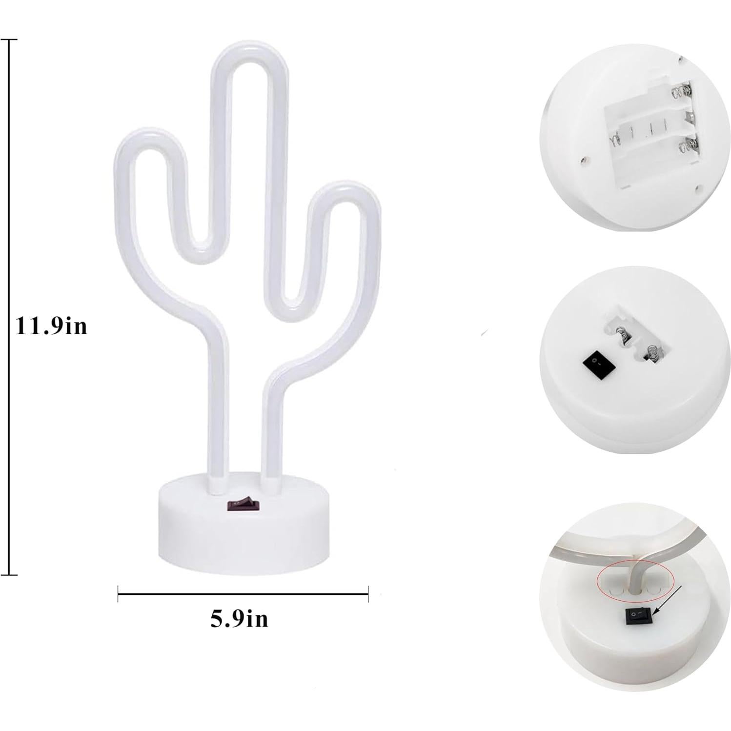 Luz Nocturna LED Cactus LoveNite - Decorativa y Segura