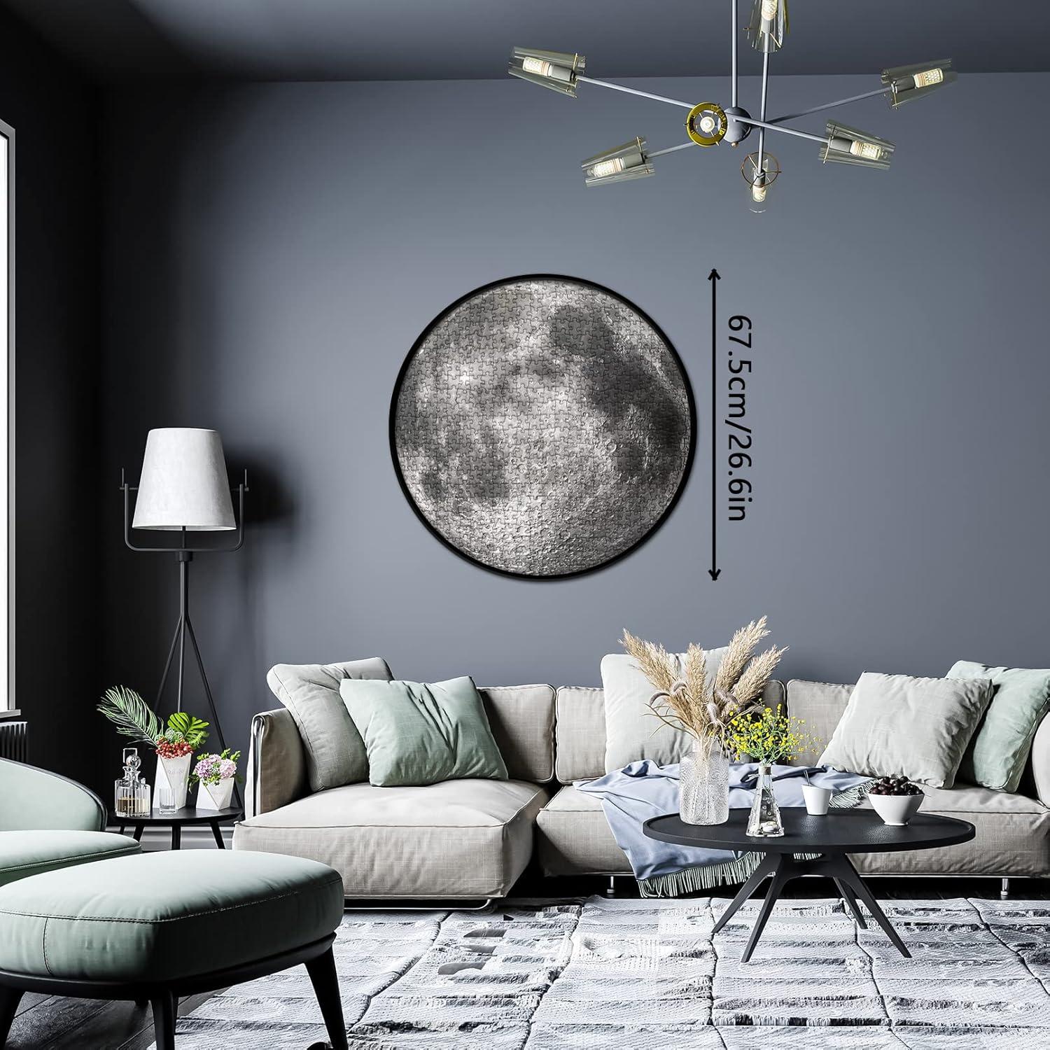 Rompecabezas Redondo Espacial BBOLDIN 1000 Piezas Luna