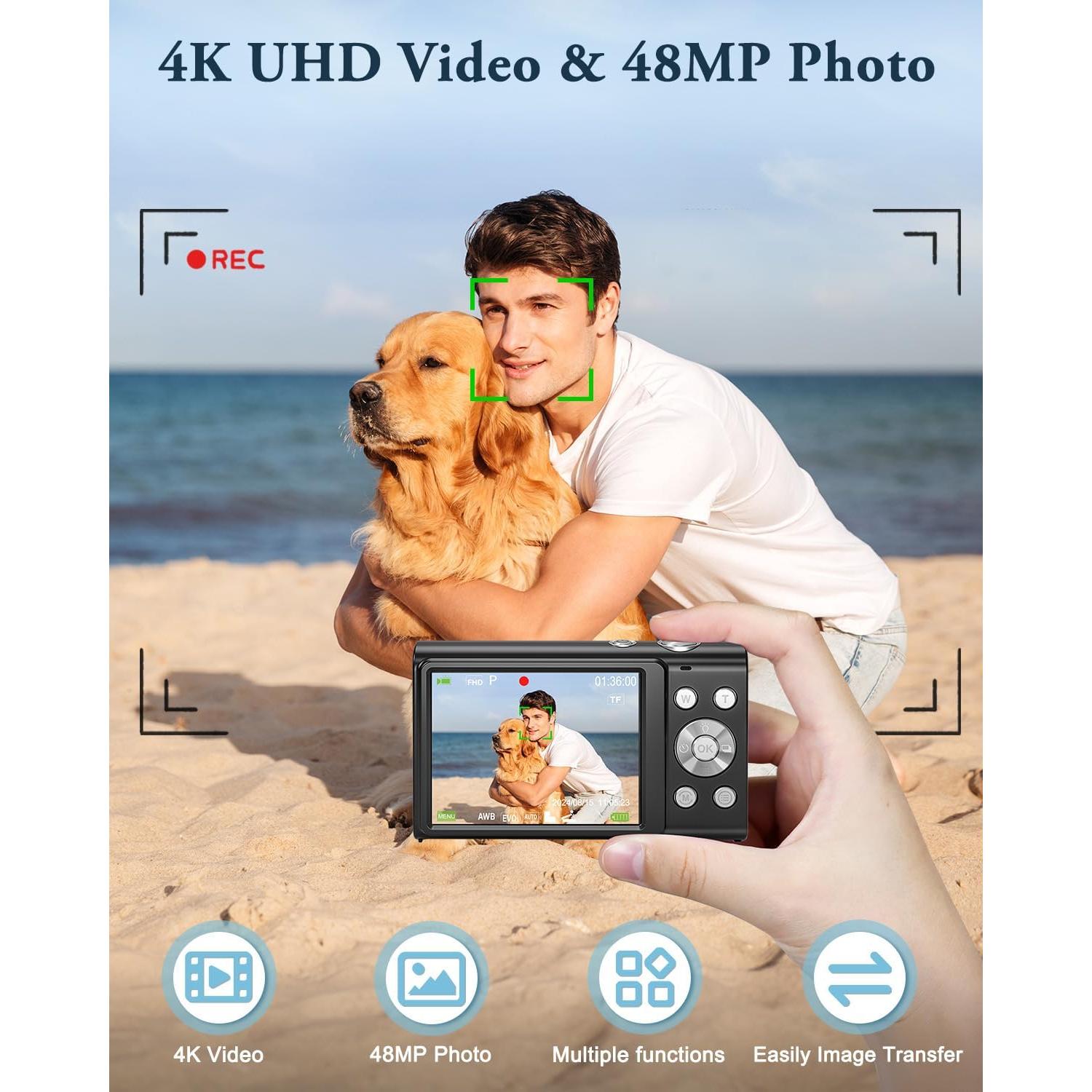 Cámara Digital 4K IGXHAVIZ DC402 48MP Compacta con Zoom 16X