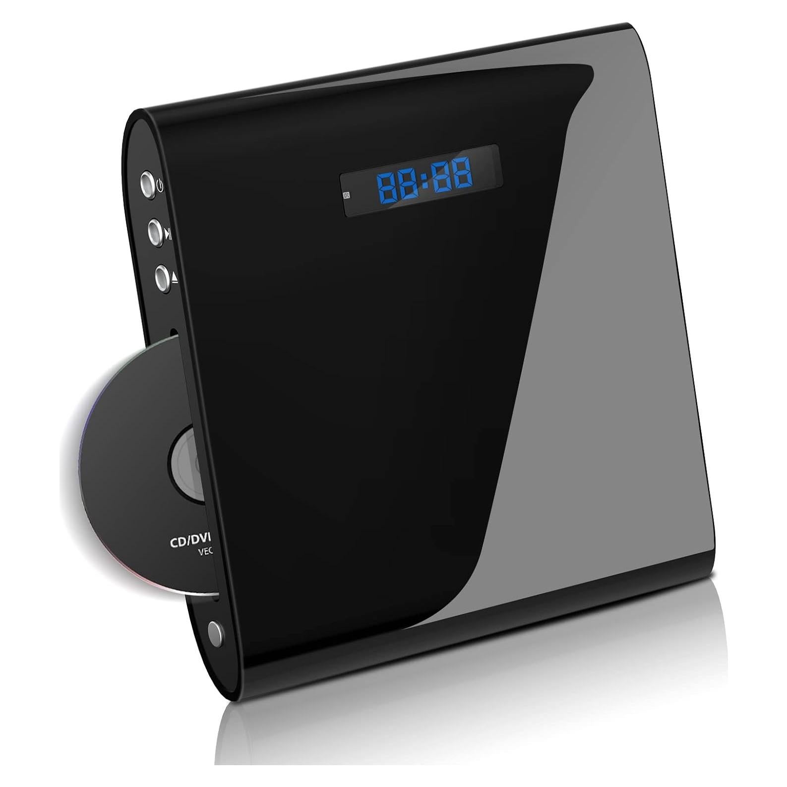 Reproductor de DVD Famishow Slot-in 1080P HD HDMI USB Negro