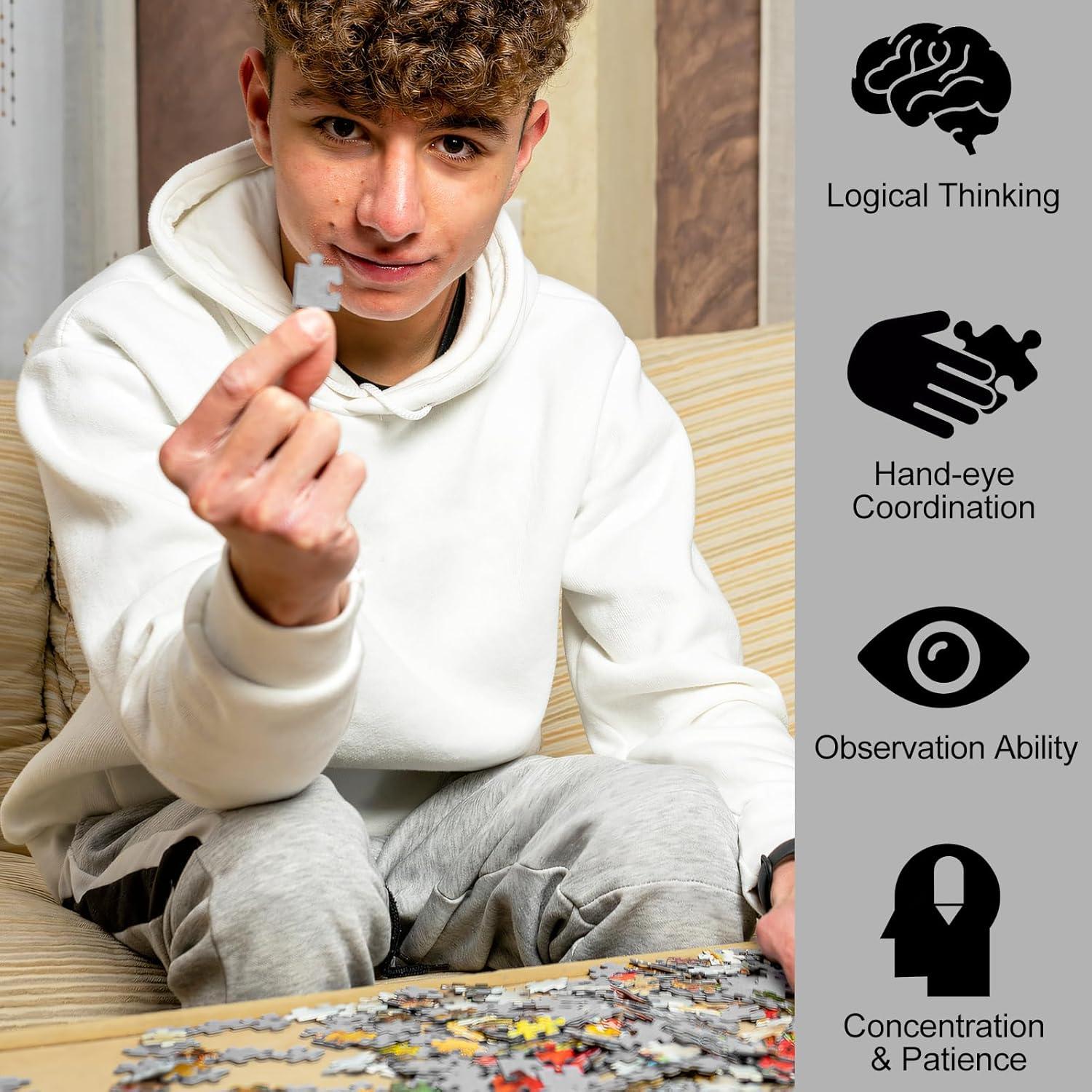 Puzzle Crowm 1000 Piezas Suculentas Coloridas 70x50 cm