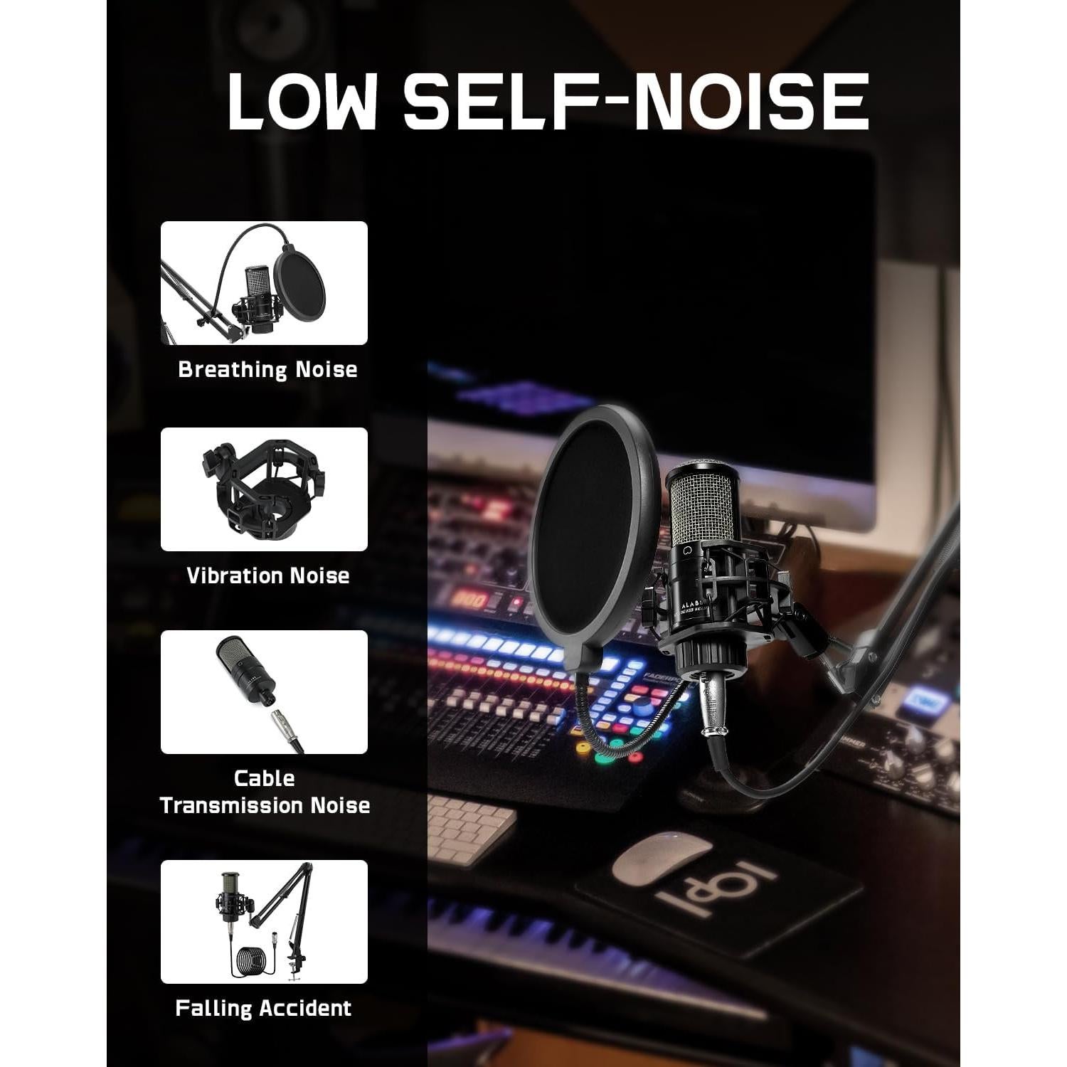 Micrófono de Condensador ALABS AC22 Cardioide Profesional