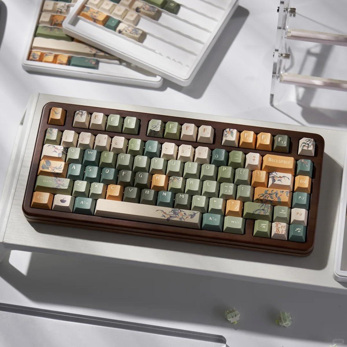 Juego de Teclas PBT Verde 152 Teclas Cherry MX Sumgsn