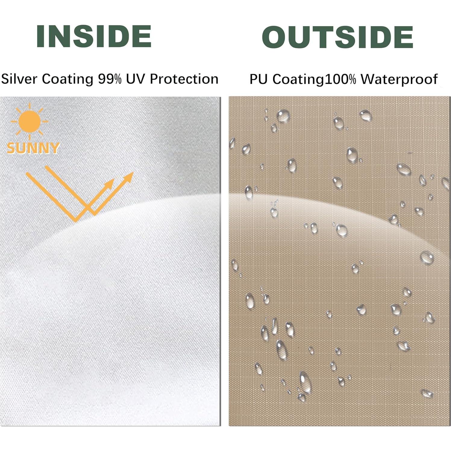 Cubierta de Reemplazo Toldo 10x10 JANCANOPY Beige Ripstop