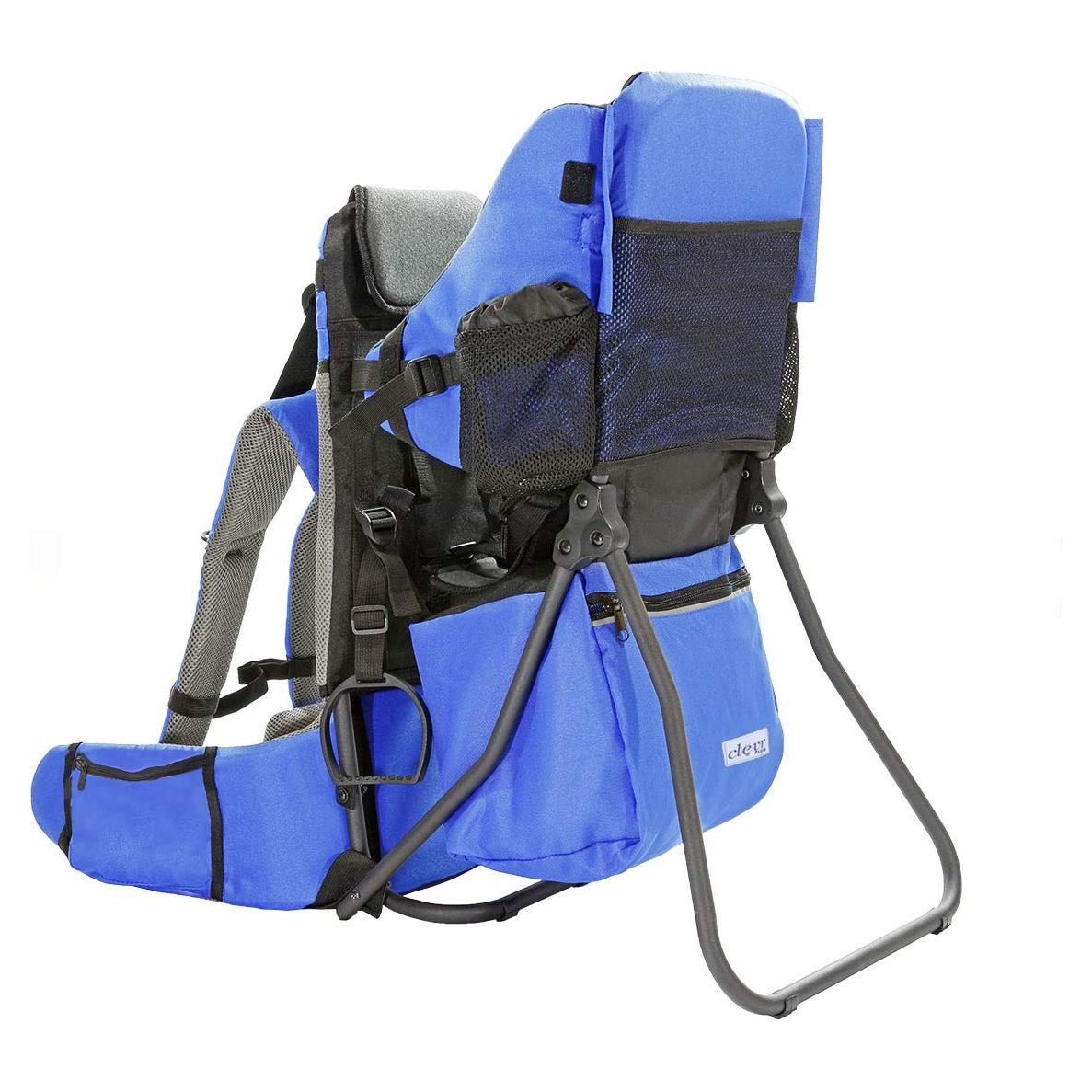 Mochila Portabebés ClevrPlus Azul para Senderismo, 15 kg
