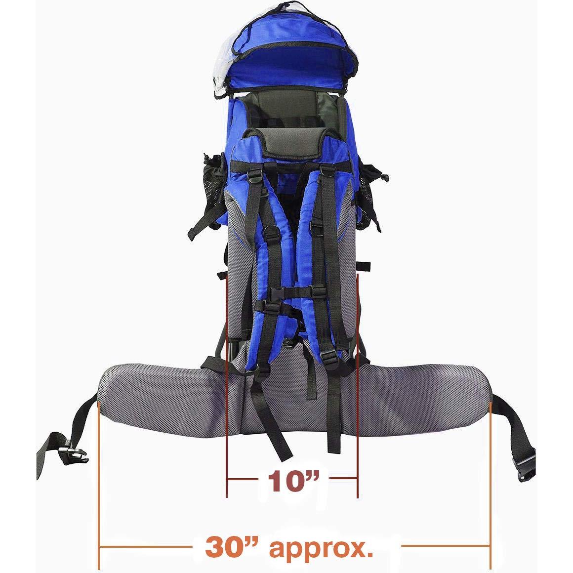 Mochila Portabebés ClevrPlus Azul para Senderismo, 15 kg