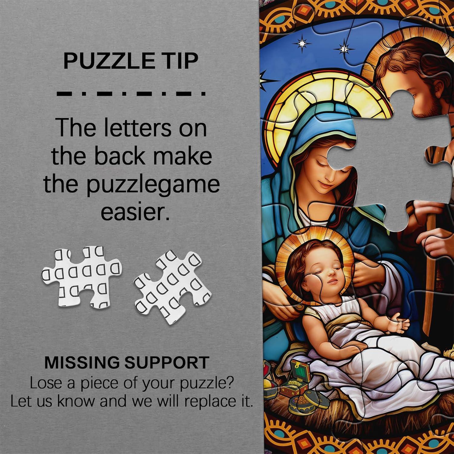 Rompecabezas de Vidrio Templado BBOLDIN Natividad 1000 Piezas