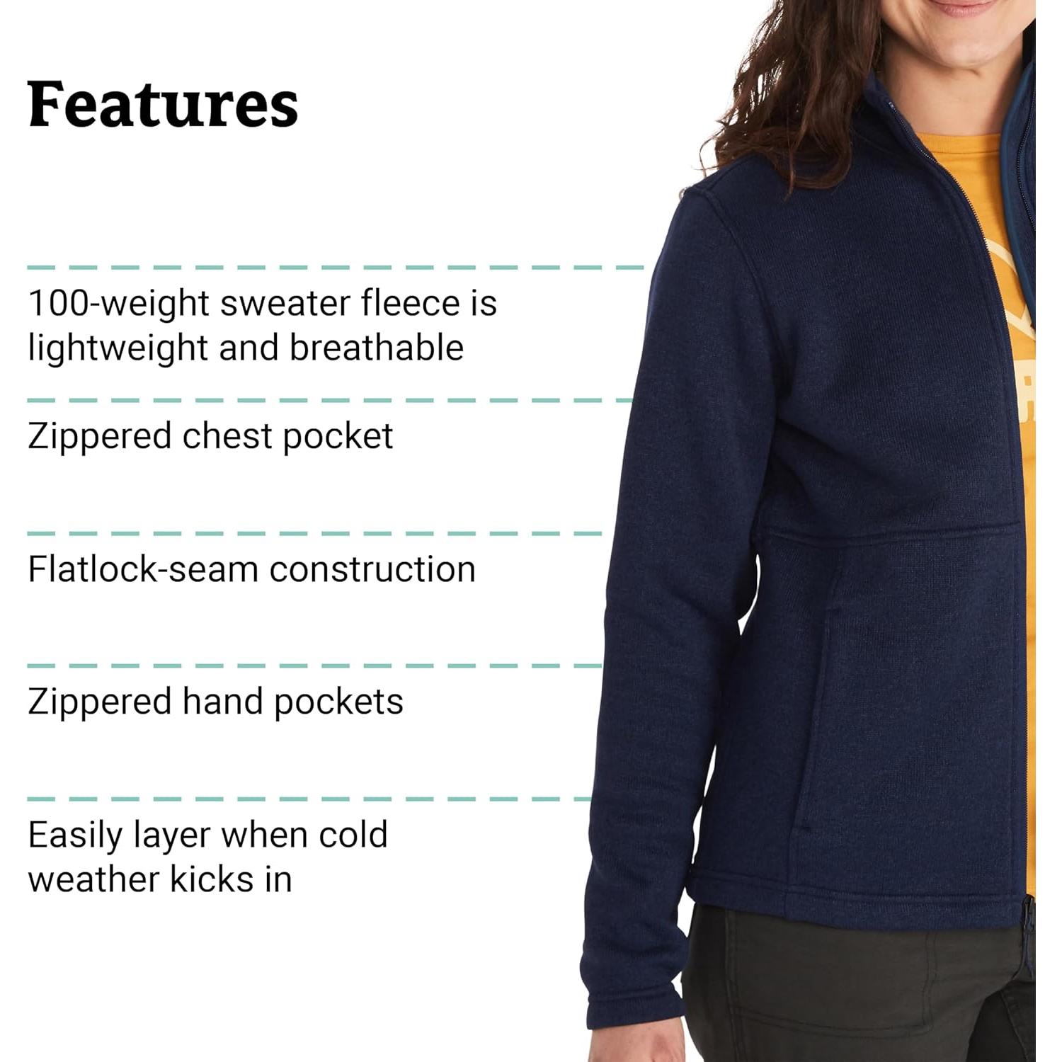 Chaqueta de Forro Polar Marmot Drop Line para Mujeres - X-Pequeño