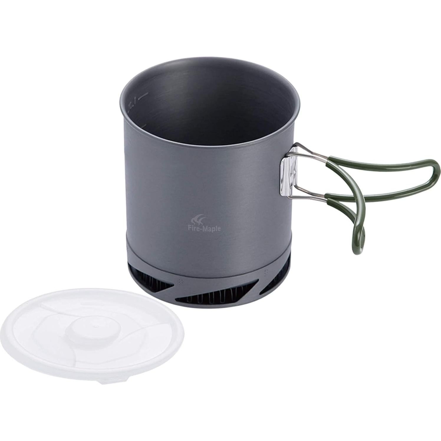 Olla de Camping Fire-Maple 1L Aluminio Anodizado Plegable