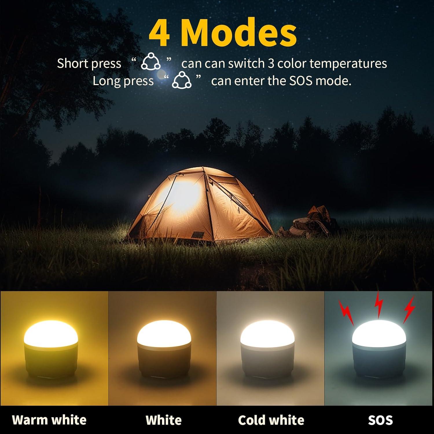 Linterna de Camping LED YINGWOND 1000LM Recargable 4000mAh