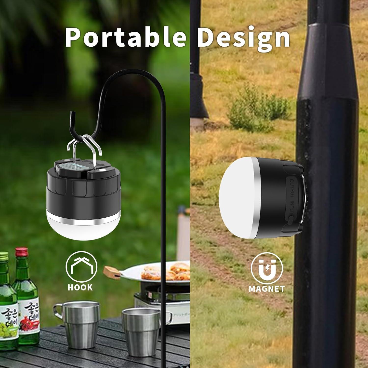 Linterna de Camping LED YINGWOND 1000LM Recargable 4000mAh