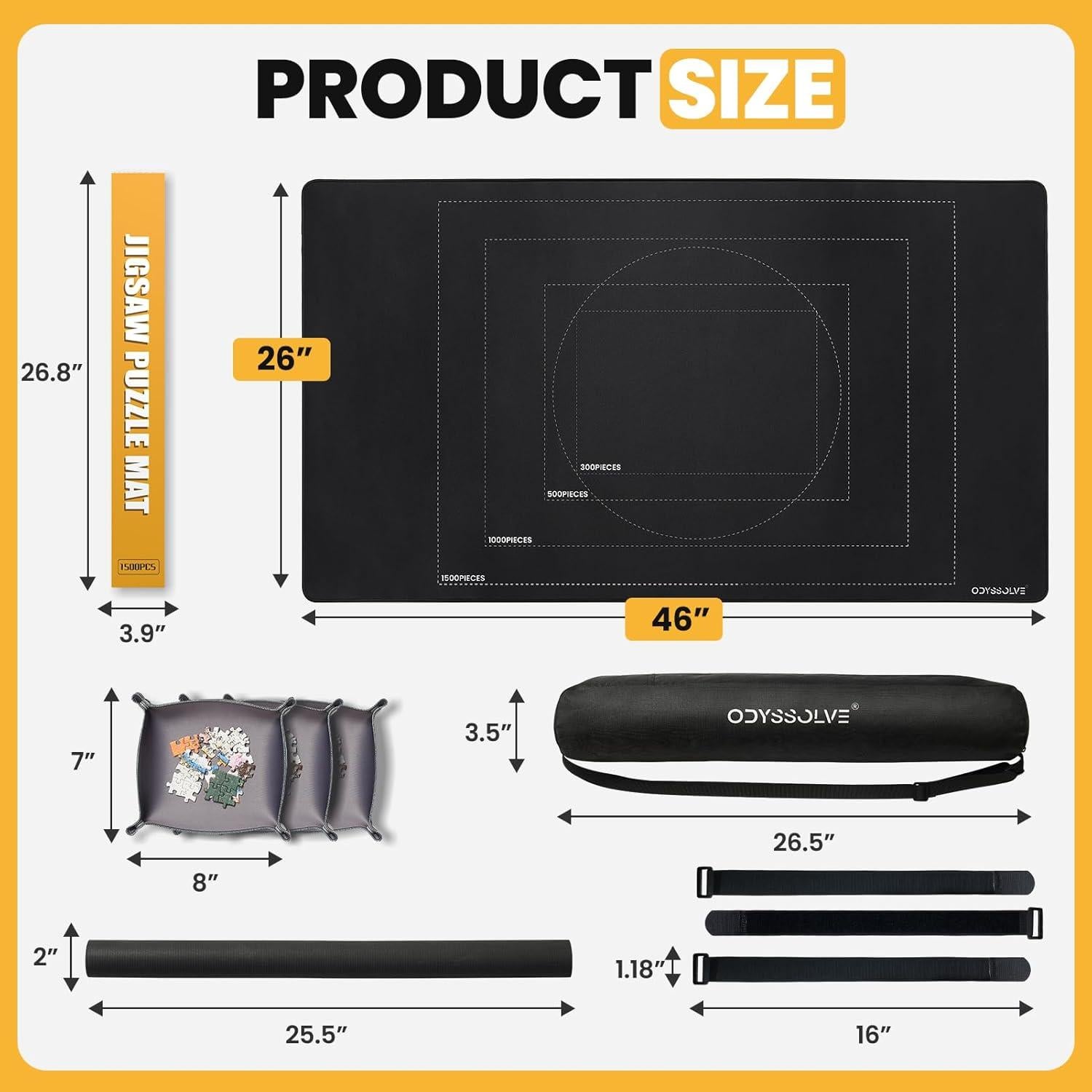 Alfombrilla enrollable para rompecabezas Odyssolve 1500 piezas