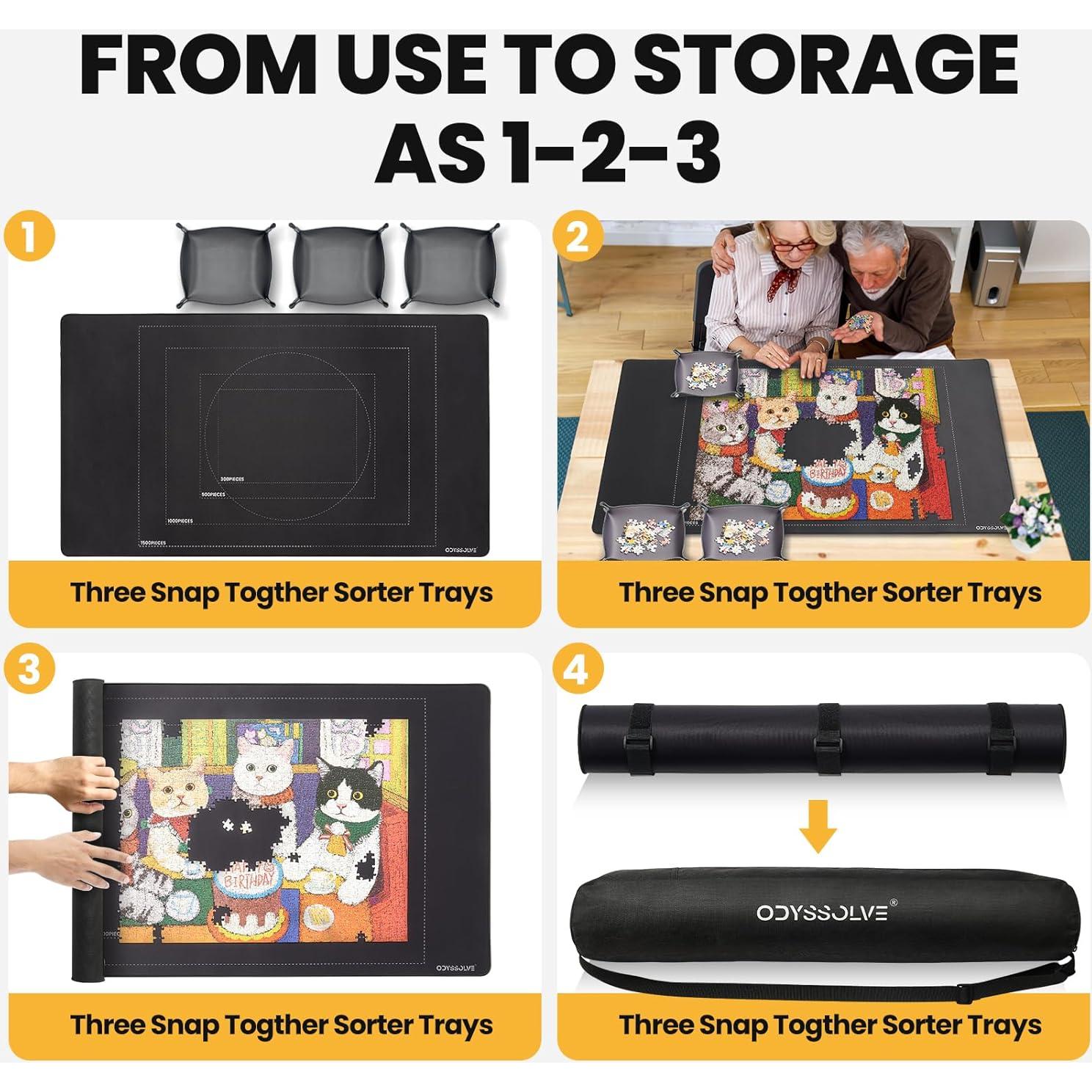 Alfombrilla enrollable para rompecabezas Odyssolve 1500 piezas