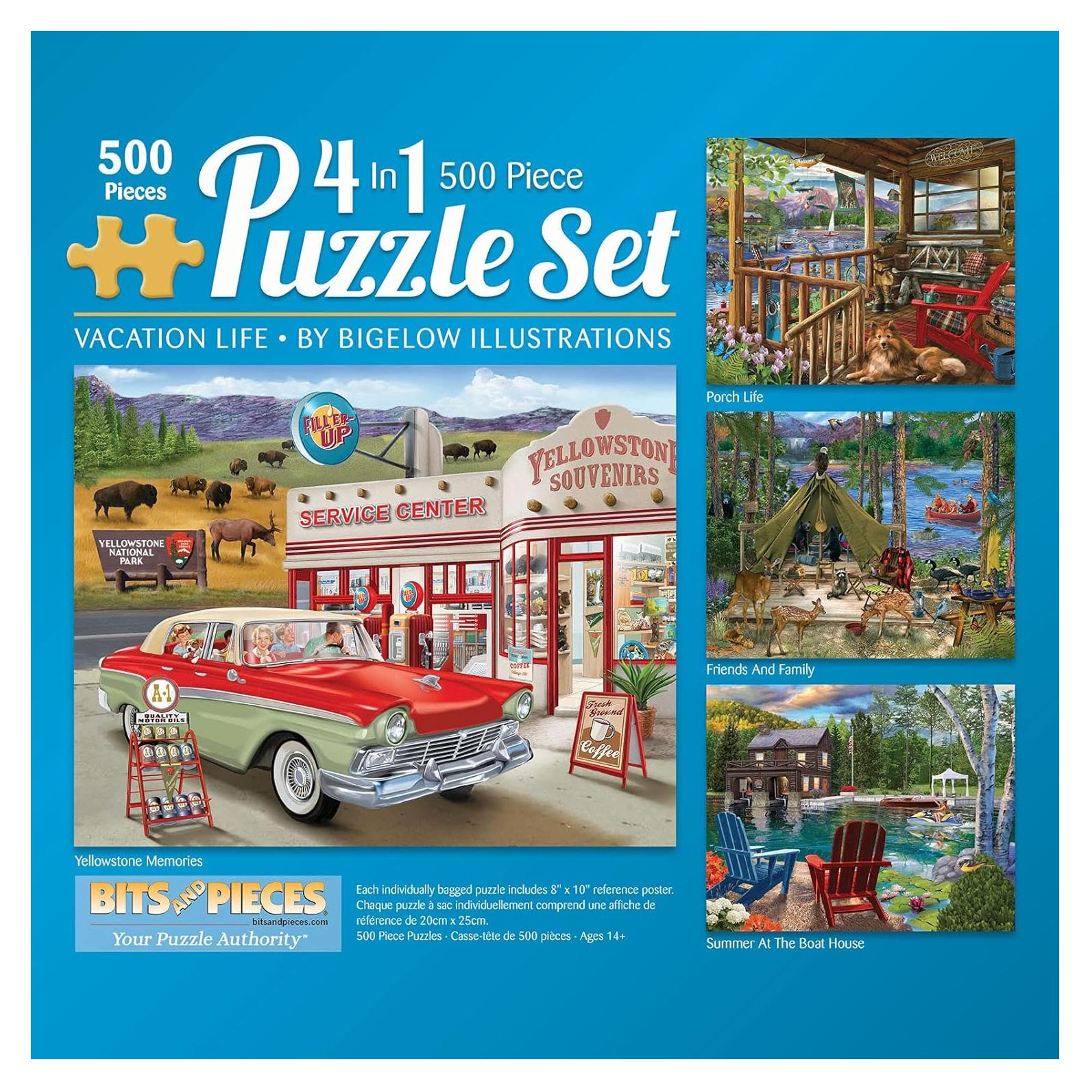 Rompecabezas 500 Piezas Bigelow 4 en 1 Bits and Pieces