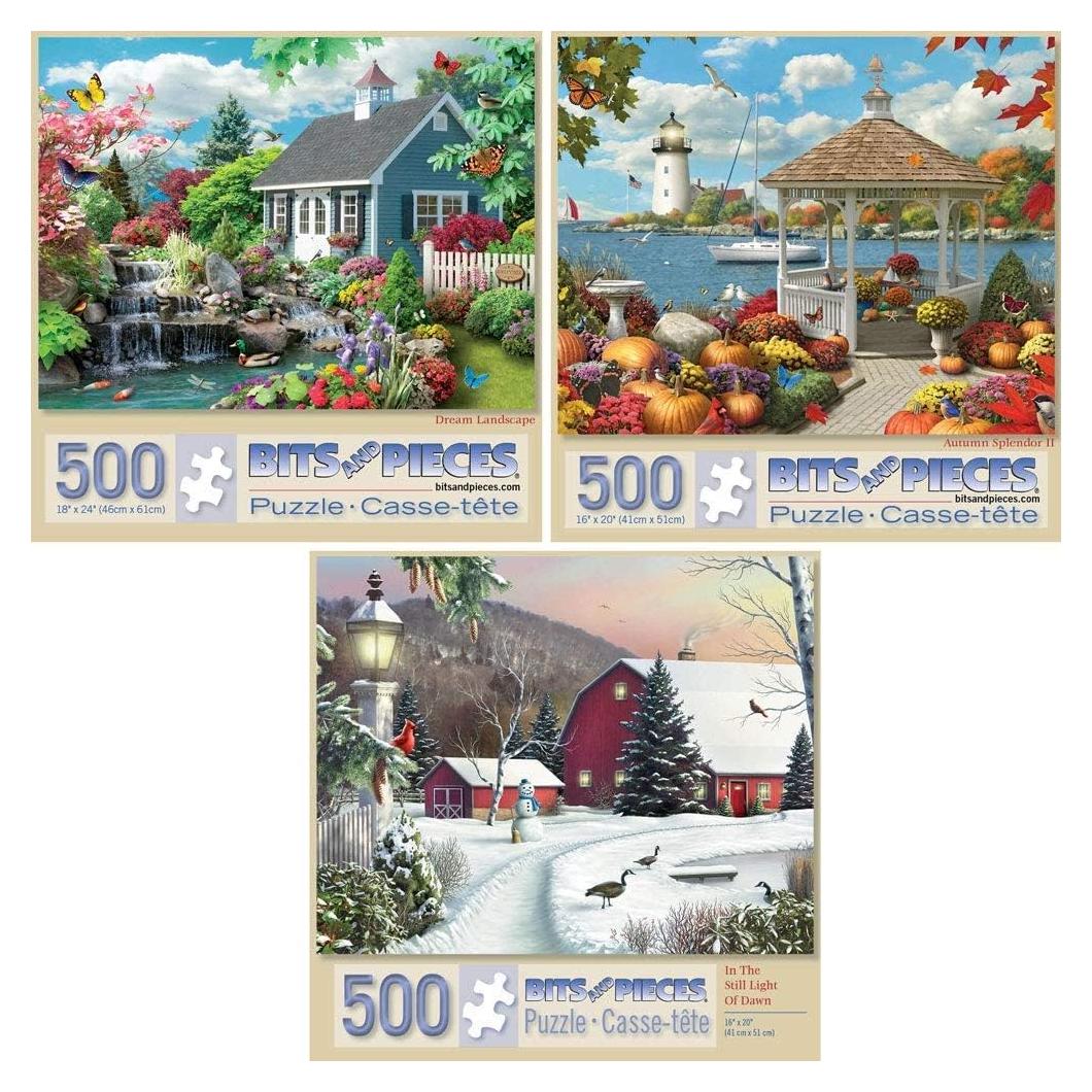 Set de 3 Rompecabezas de 500 Piezas Alan Giana