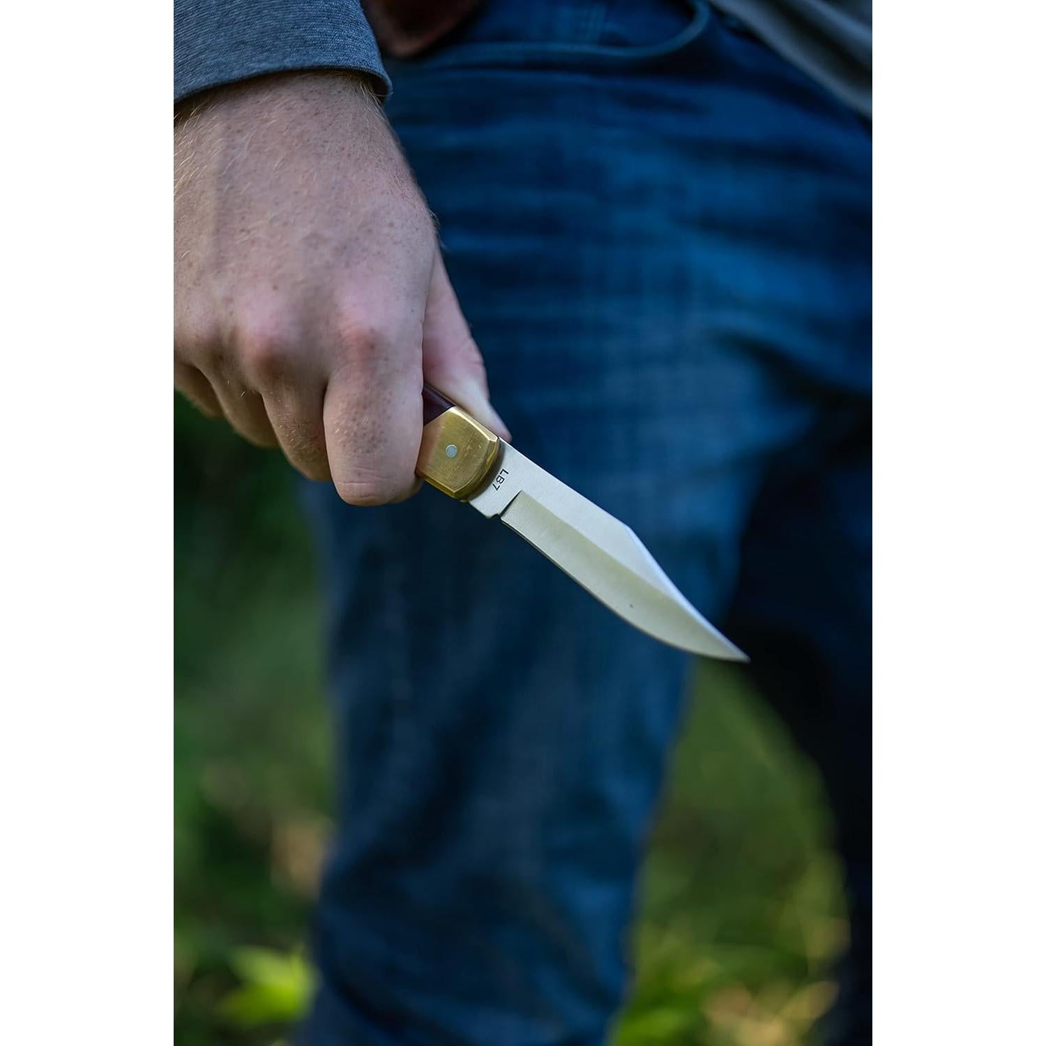 Tijera de bolsillo Uncle Henry LB7 Bear Paw, acero inoxidable 9.4 cm