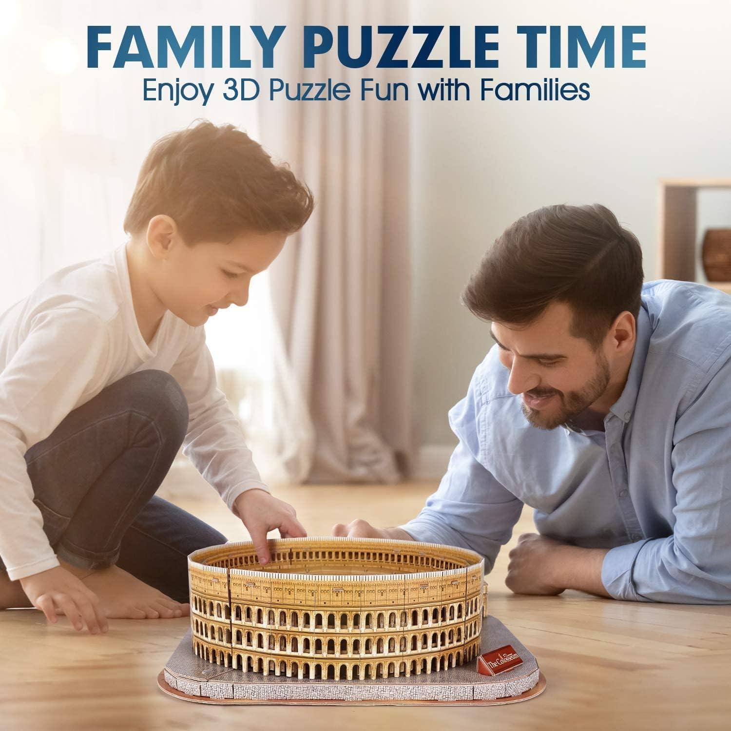 Rompecabezas 3D CubicFun Coliseo de Roma 131 Piezas