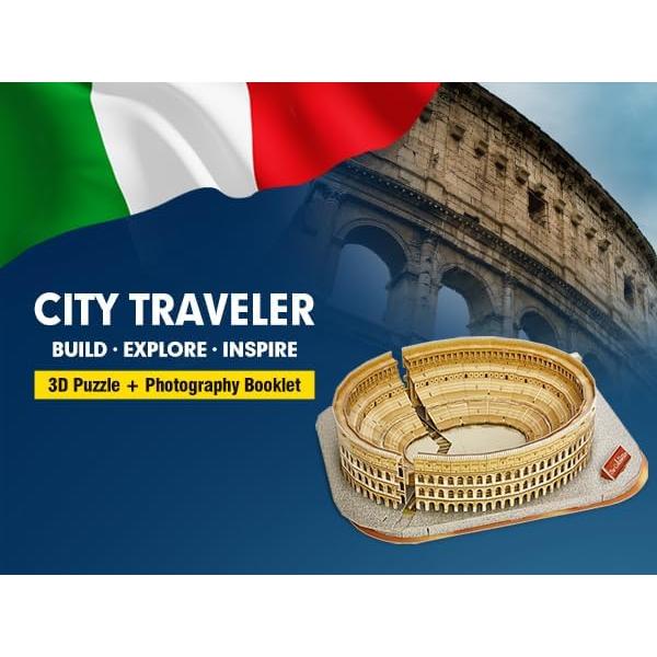 Rompecabezas 3D CubicFun Coliseo de Roma 131 Piezas