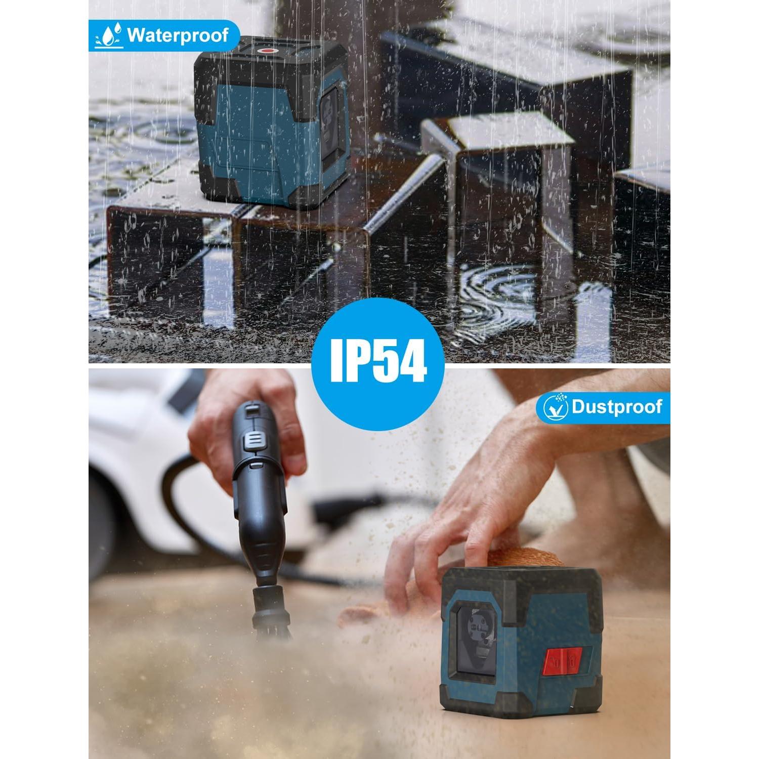 Nivel Láser RockSeed Autonivelación Verde con Trípode 119 cm