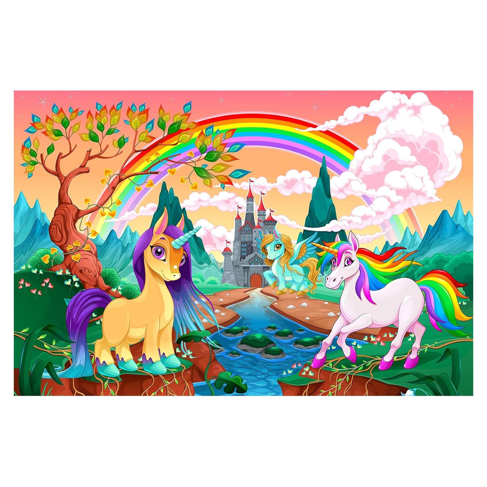 Rompecabezas Castillo 100 Piezas HUADADA para Niños 4-8 Años